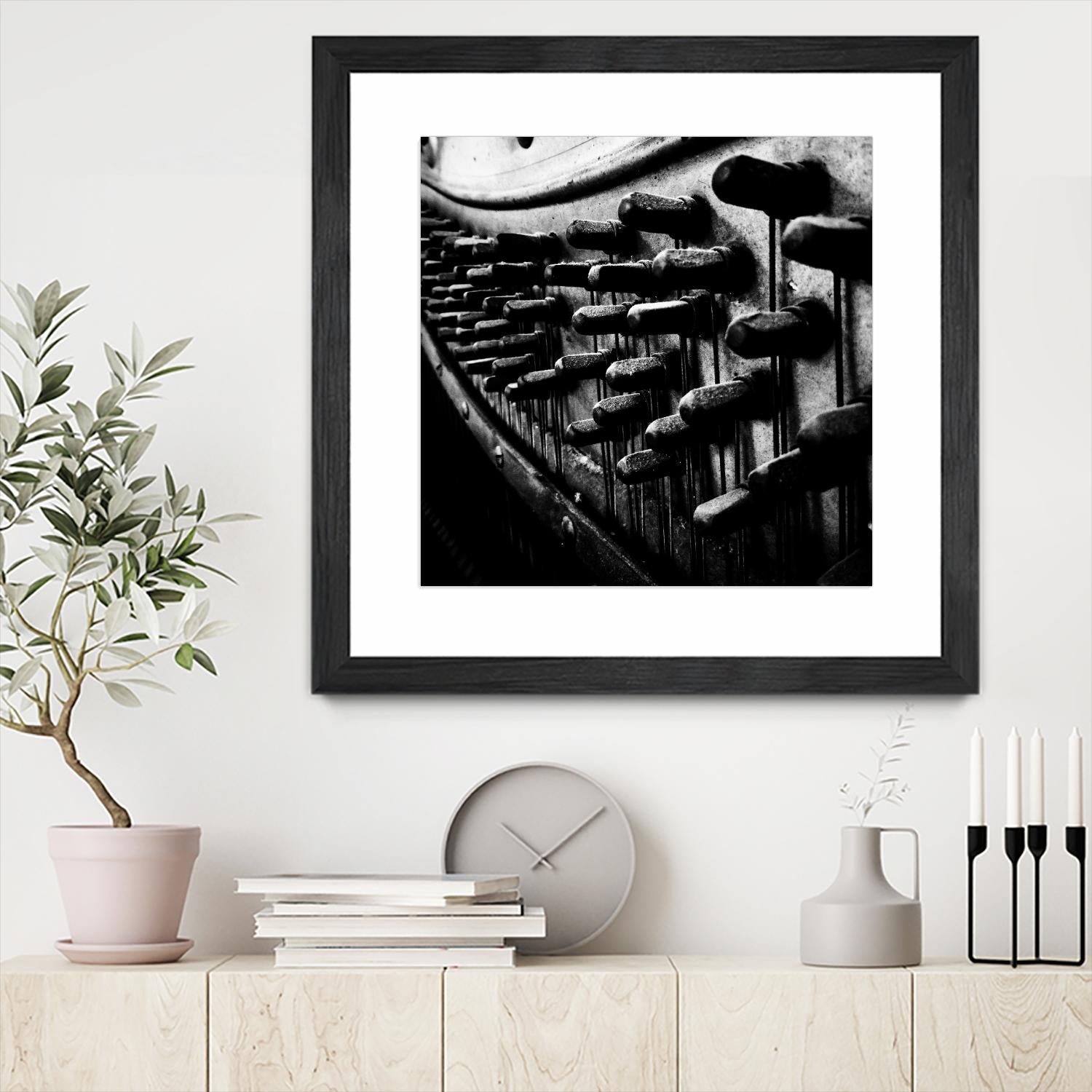 Piano IX by Jean-François Dupuis on GIANT ART - white black & white piano