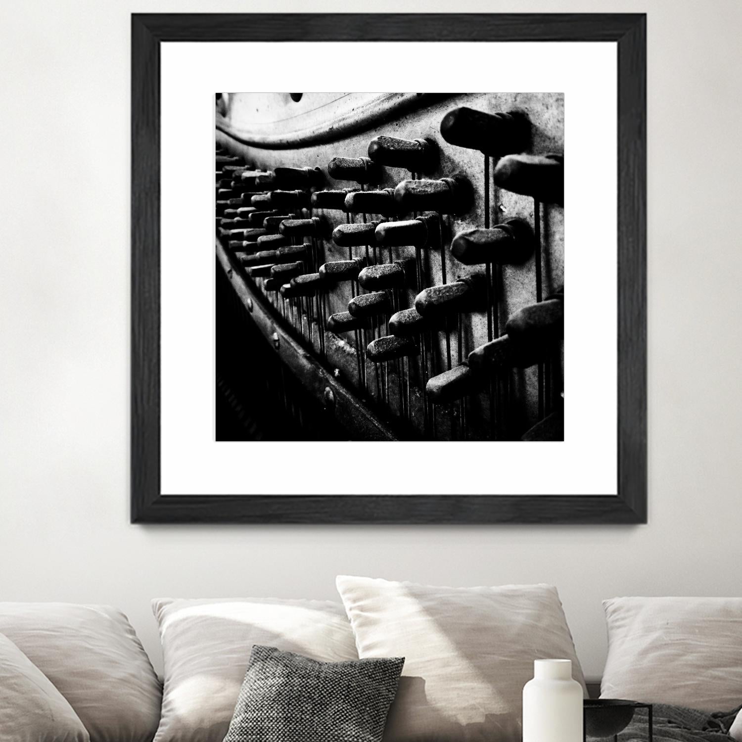 Piano IX by Jean-François Dupuis on GIANT ART - white black & white piano