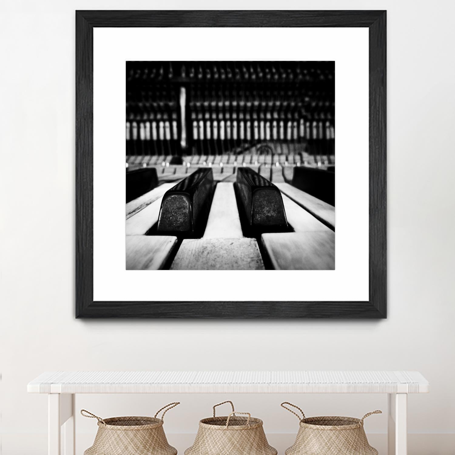 Piano XI by Jean-François Dupuis on GIANT ART - white black & white piano key