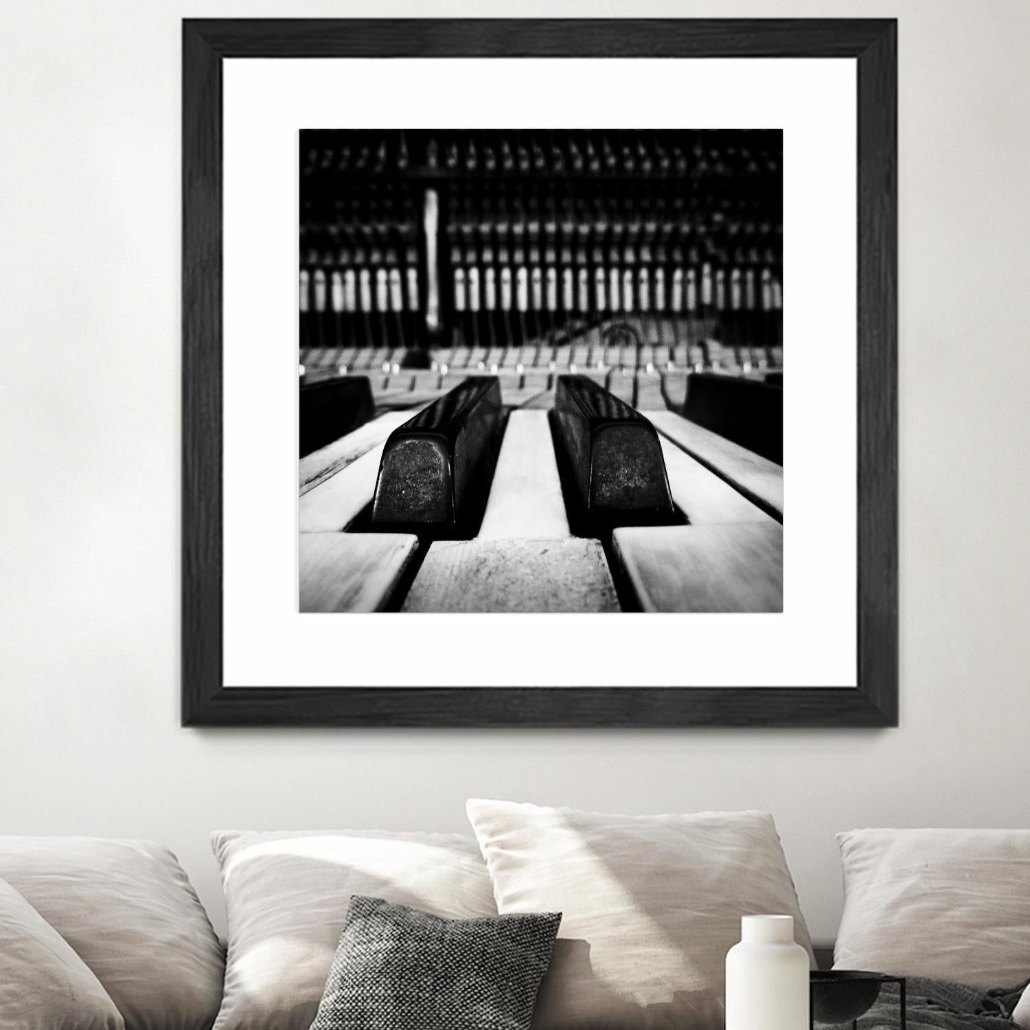 Piano XI by Jean-François Dupuis on GIANT ART - white black & white piano key