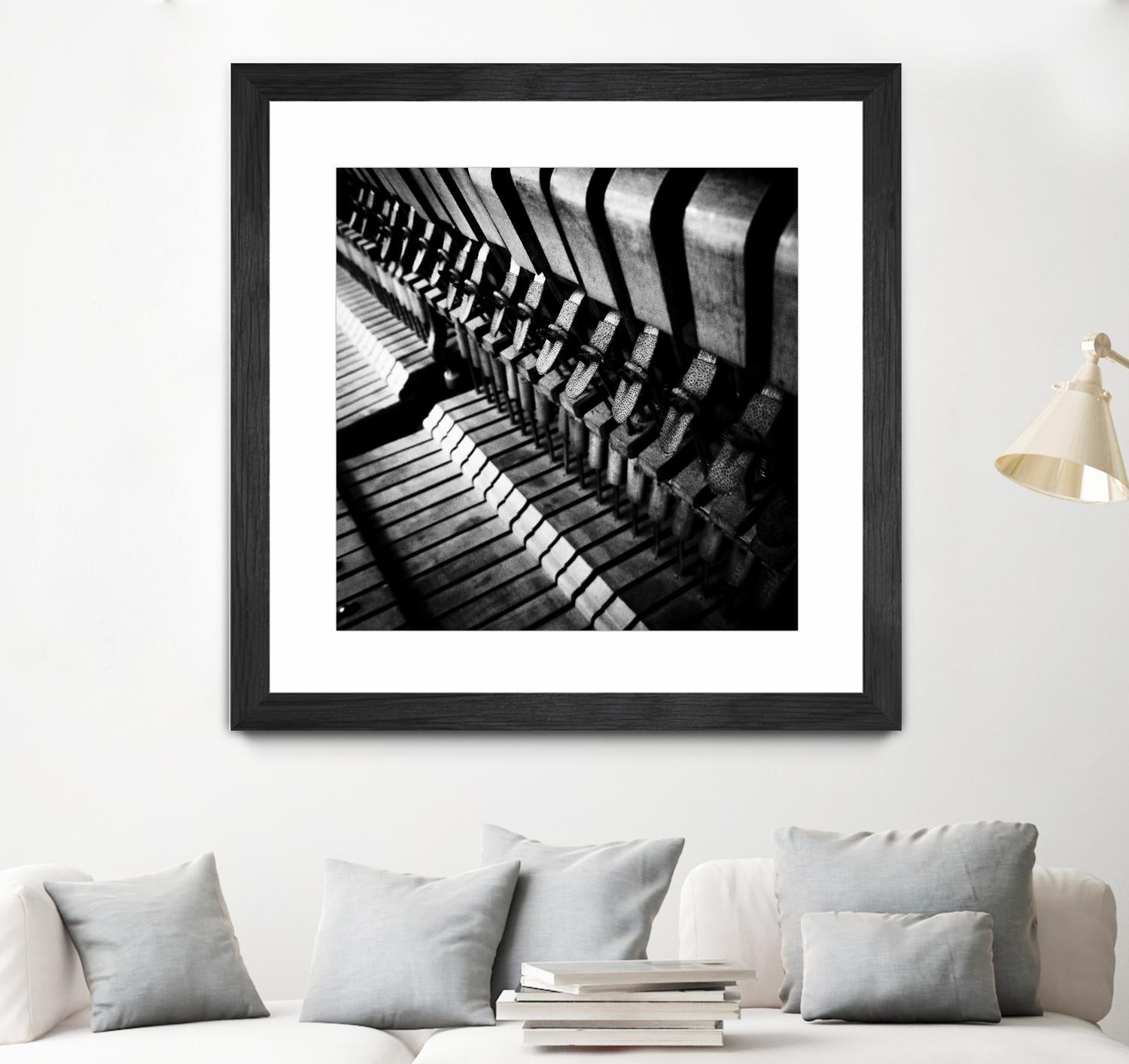 Piano XII by Jean-François Dupuis on GIANT ART - white black & white piano