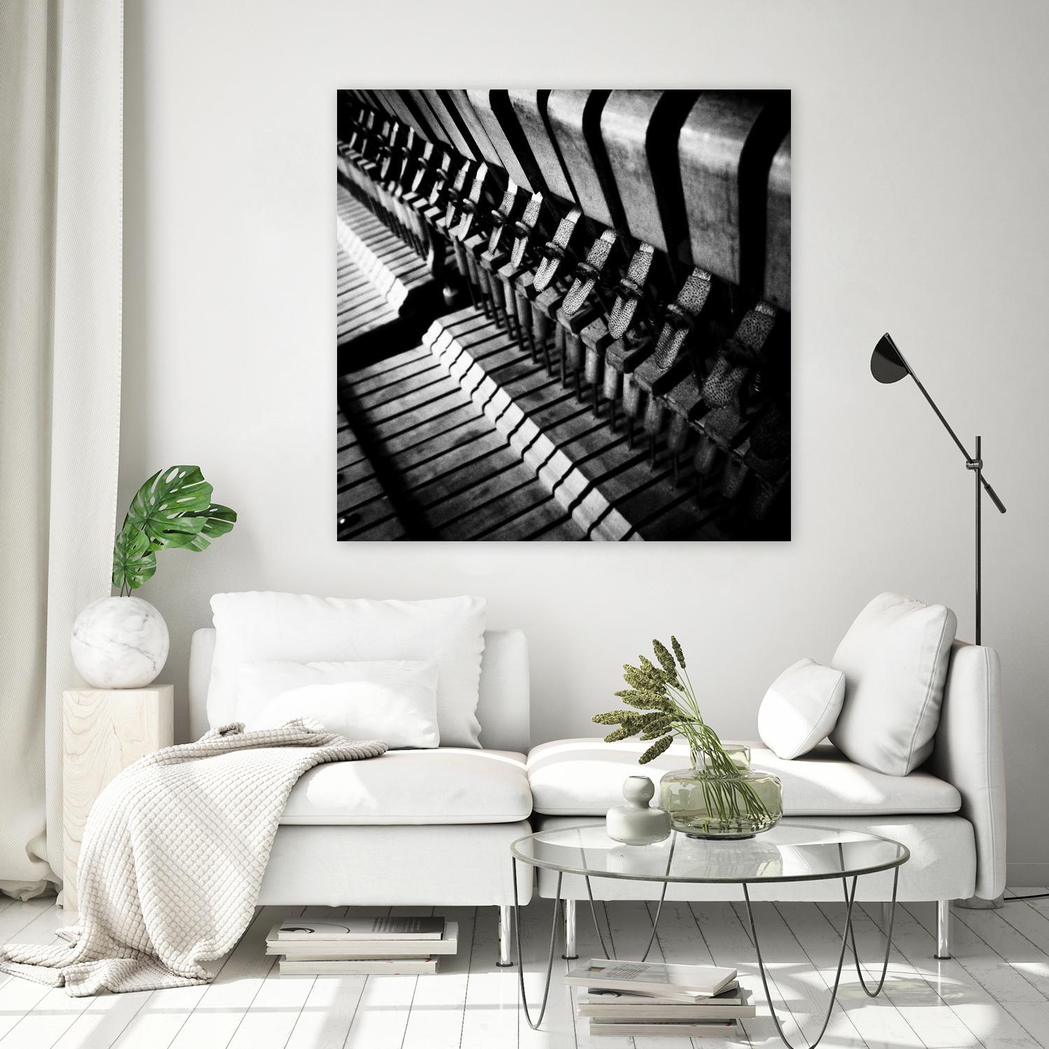 Piano XII by Jean-François Dupuis on GIANT ART - white black & white piano