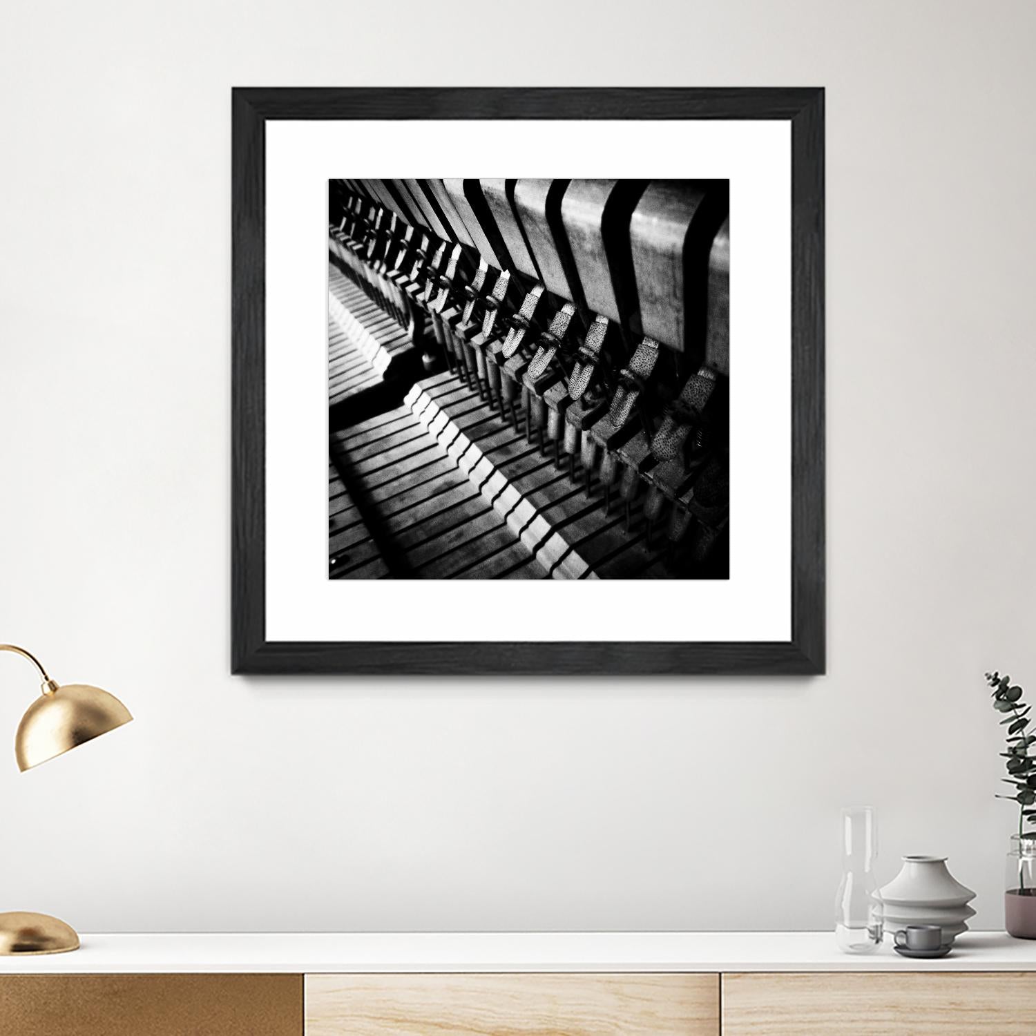 Piano XII by Jean-François Dupuis on GIANT ART - white black & white piano