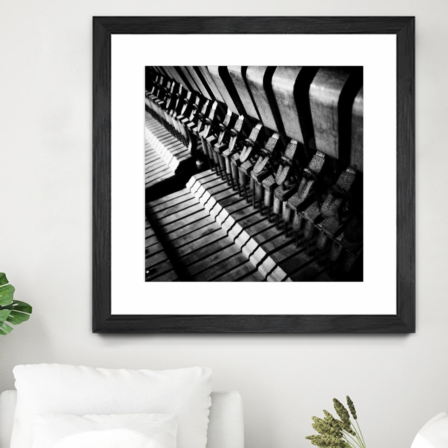 Piano XII by Jean-François Dupuis on GIANT ART - white black & white piano