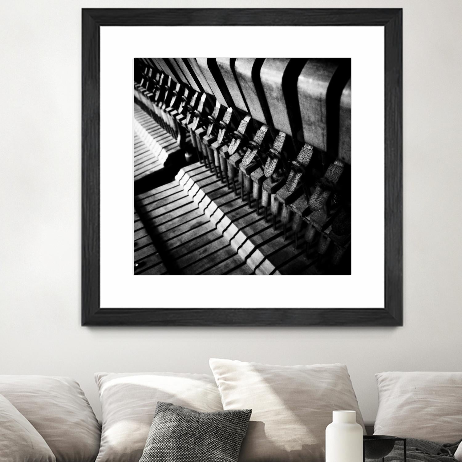 Piano XII by Jean-François Dupuis on GIANT ART - white black & white piano