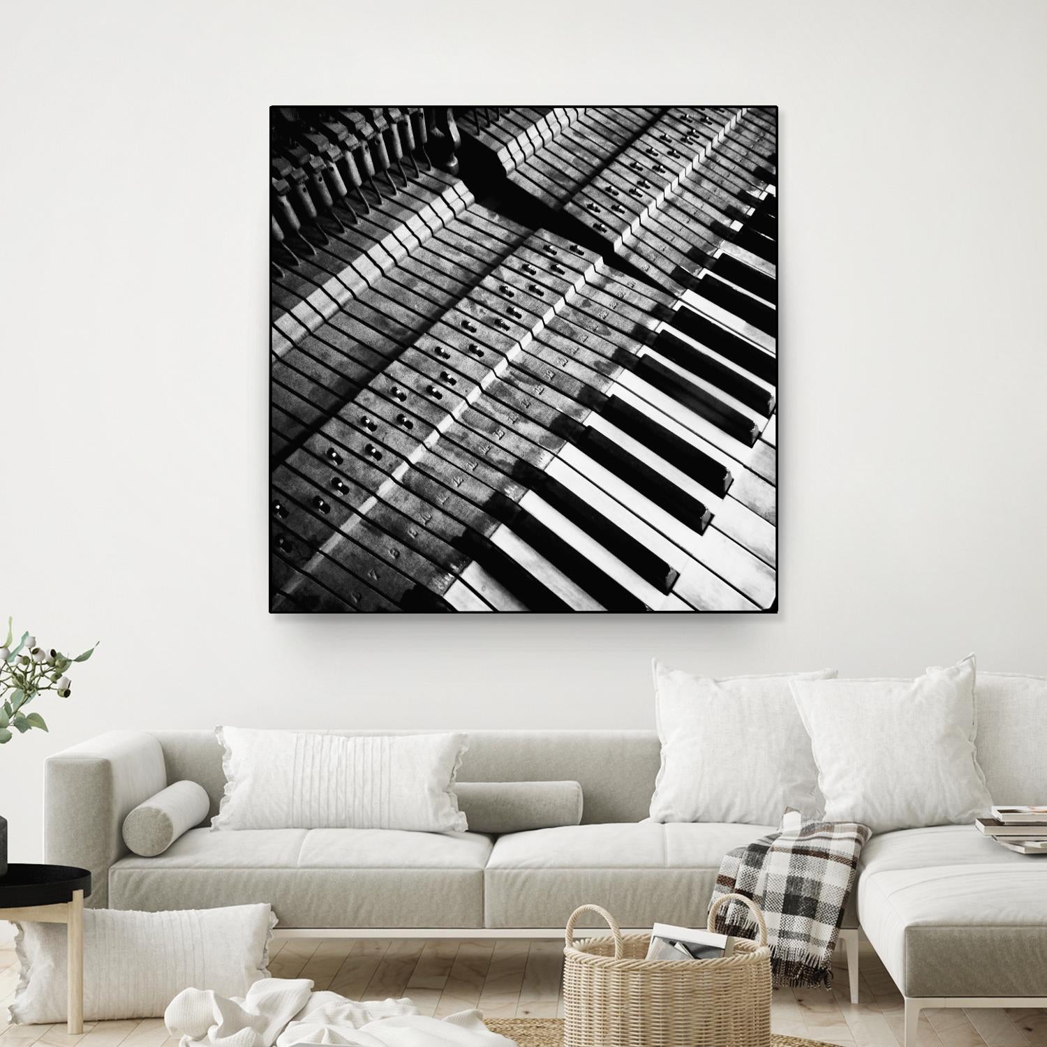 Piano XVI by Jean-François Dupuis on GIANT ART - white black & white piano