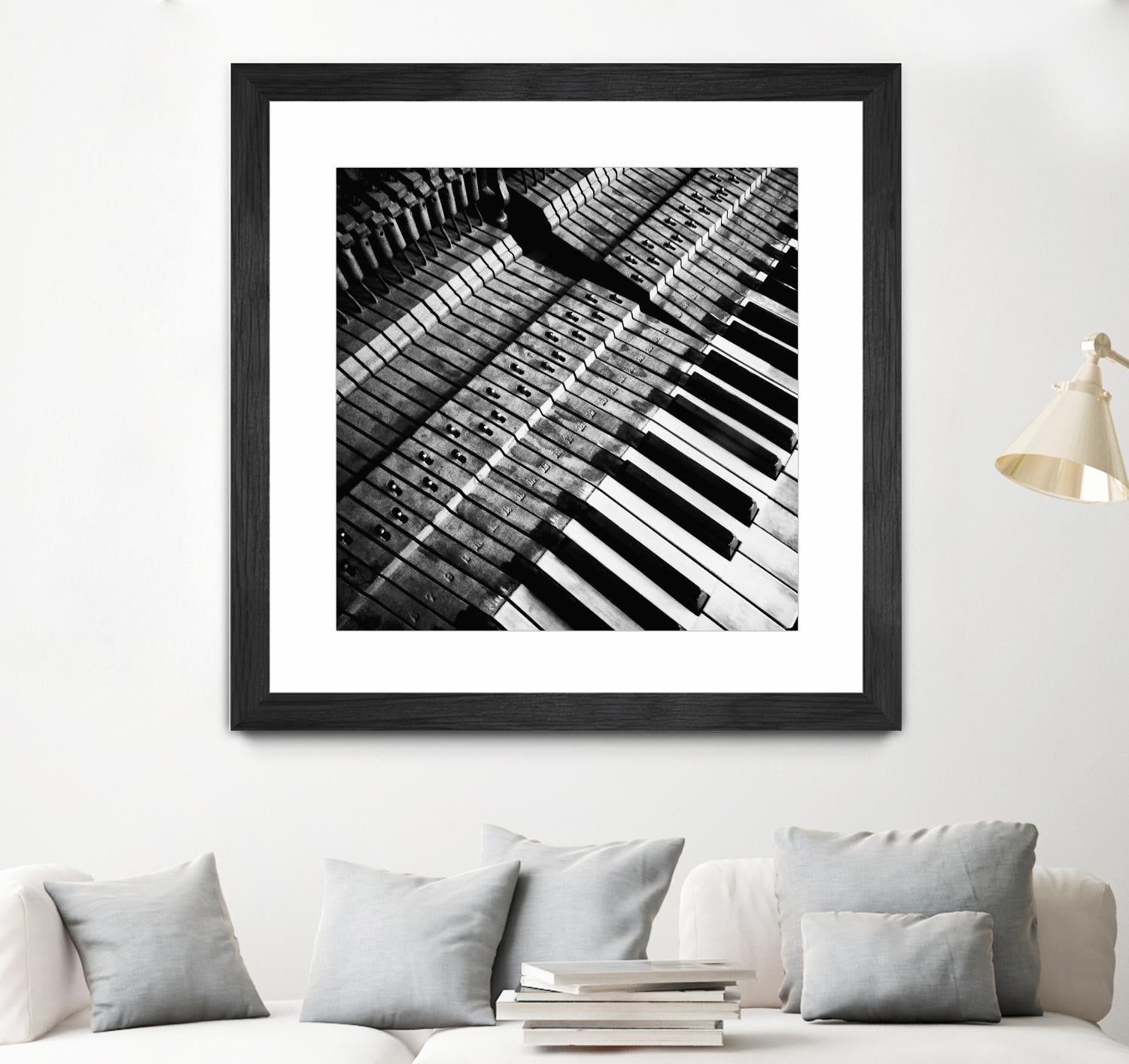 Piano XVI by Jean-François Dupuis on GIANT ART - white black & white piano