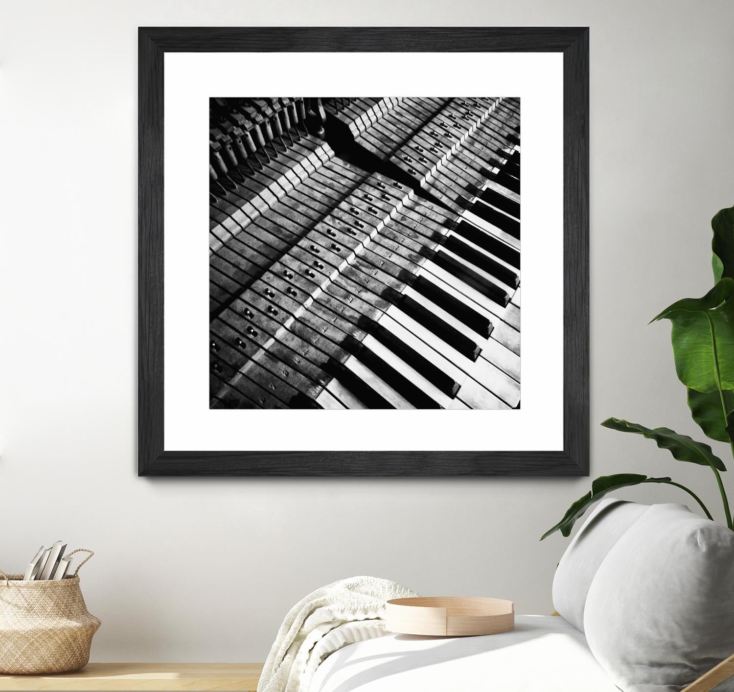 Piano XVI by Jean-François Dupuis on GIANT ART - white black & white piano