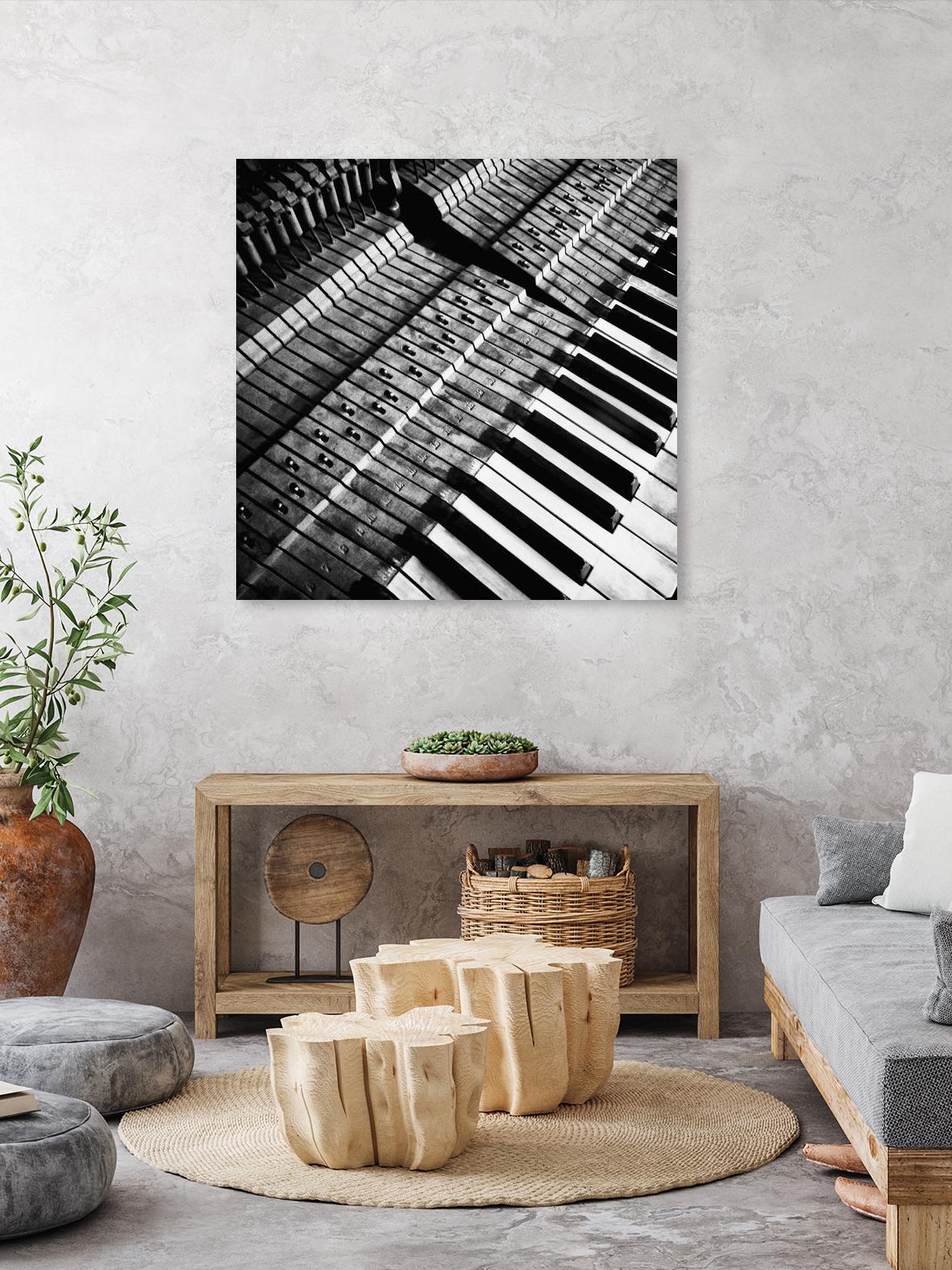 Piano XVI by Jean-François Dupuis on GIANT ART - white black & white piano