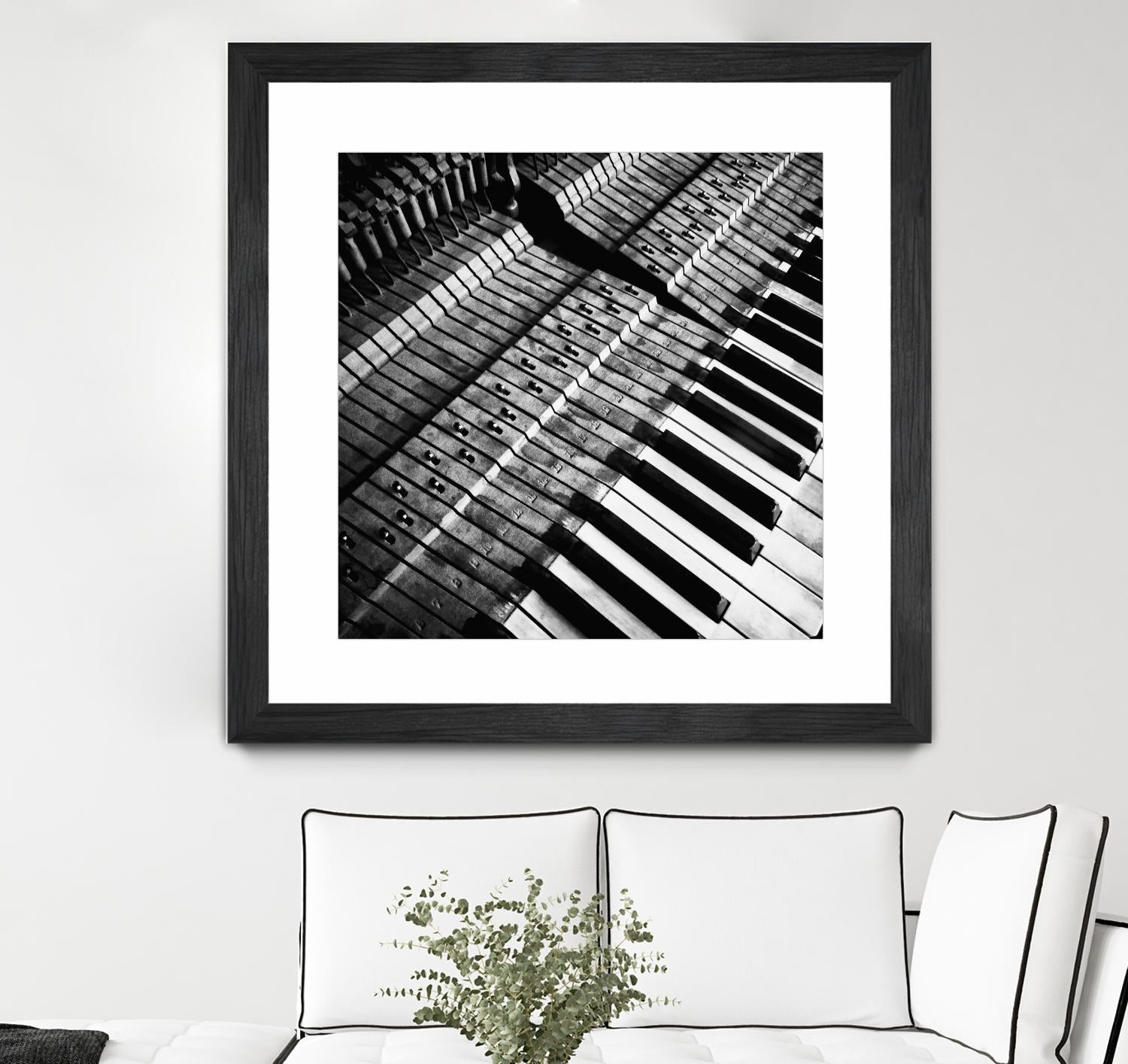 Piano XVI by Jean-François Dupuis on GIANT ART - white black & white piano