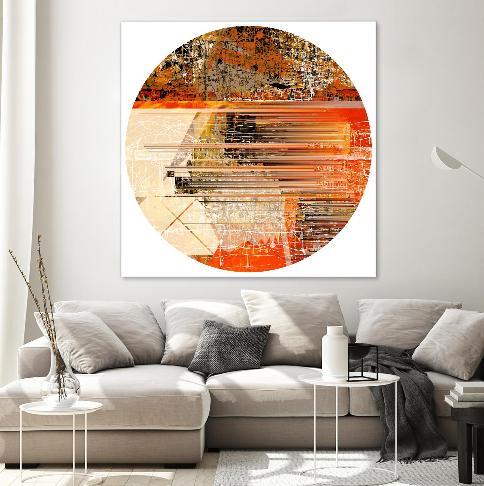 Circa V by Jean-François Dupuis on GIANT ART - yellow abstract