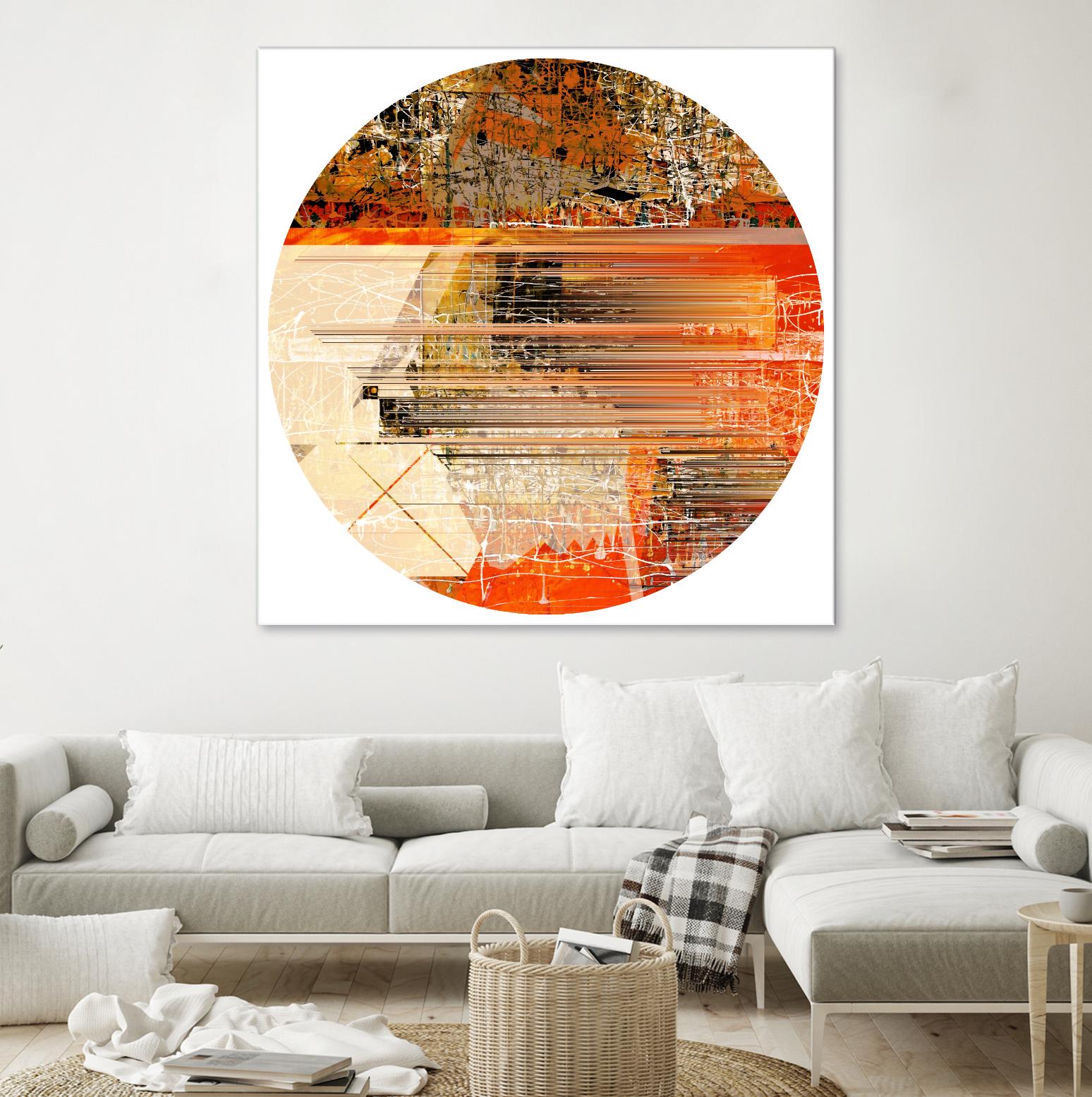 Circa V by Jean-François Dupuis on GIANT ART - yellow abstract