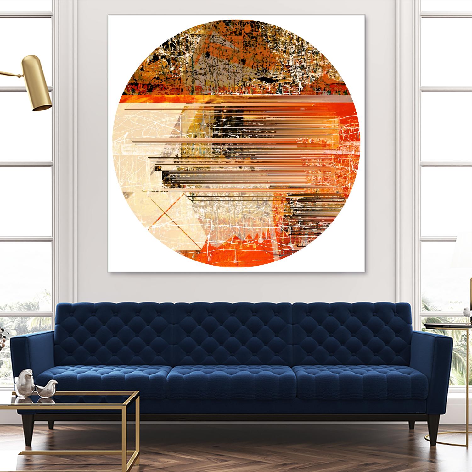 Circa V by Jean-François Dupuis on GIANT ART - yellow abstract