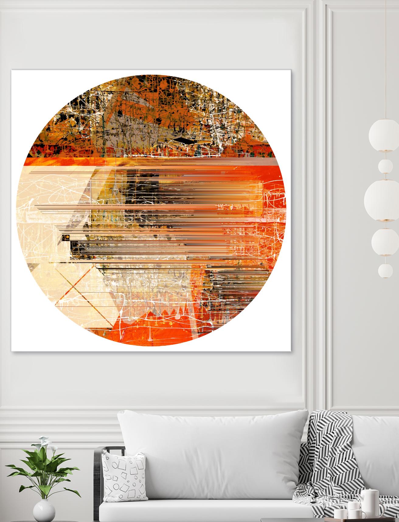 Circa V by Jean-François Dupuis on GIANT ART - yellow abstract