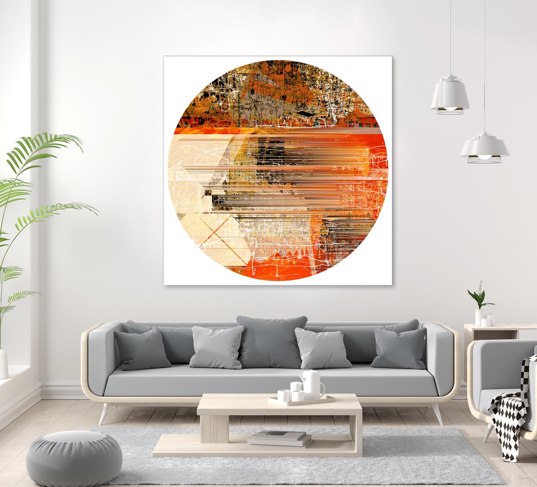 Circa V by Jean-François Dupuis on GIANT ART - yellow abstract