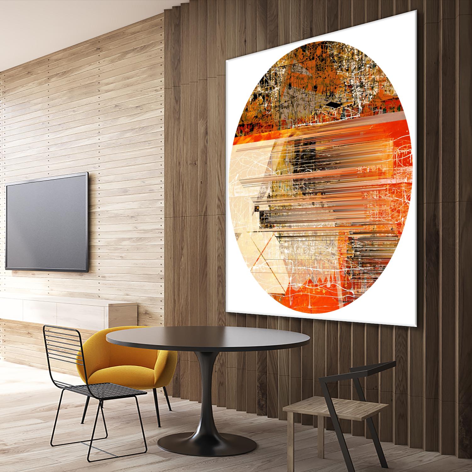 Circa V by Jean-François Dupuis on GIANT ART - yellow abstract