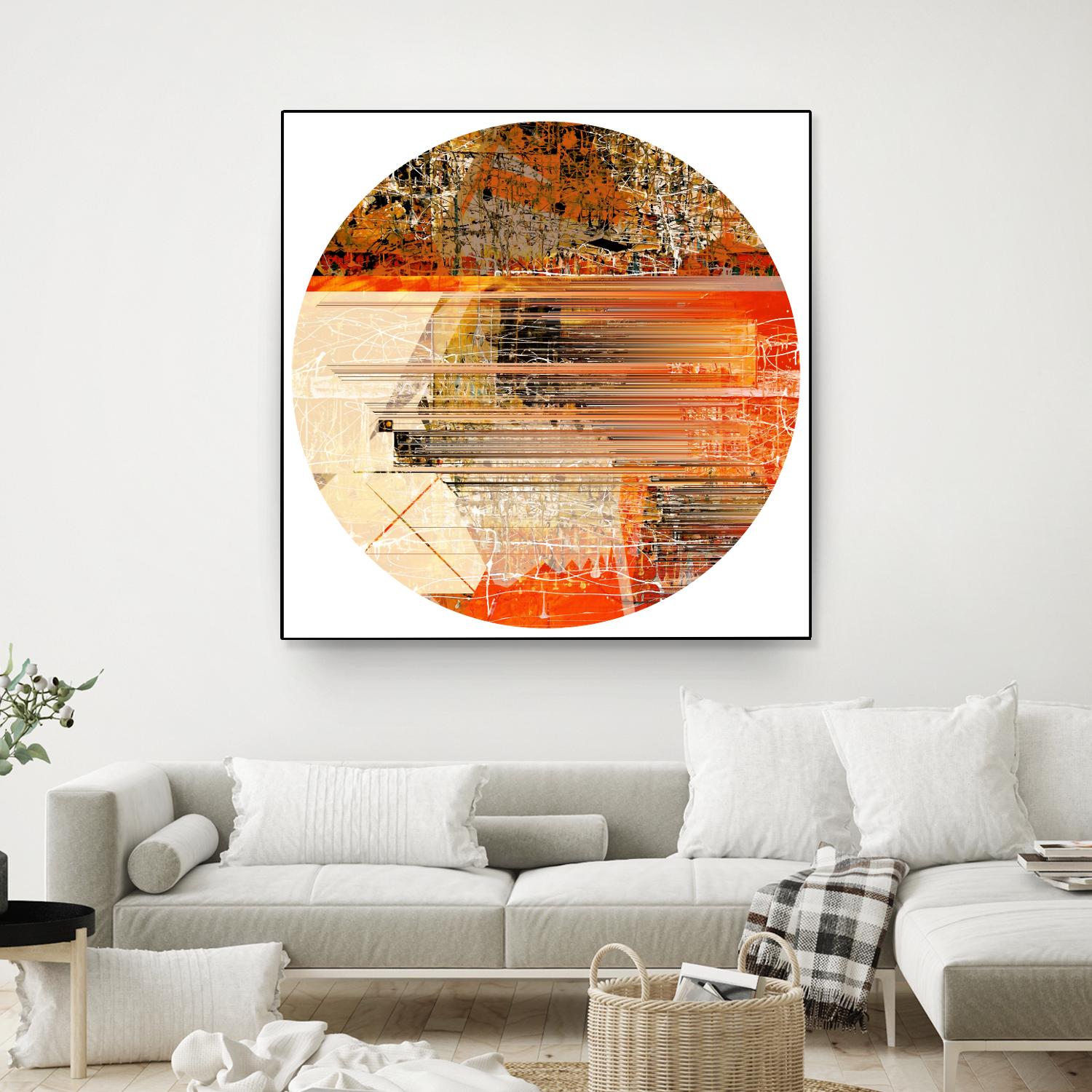 Circa V by Jean-François Dupuis on GIANT ART - yellow abstract