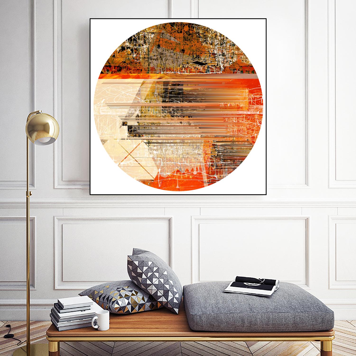 Circa V by Jean-François Dupuis on GIANT ART - yellow abstract