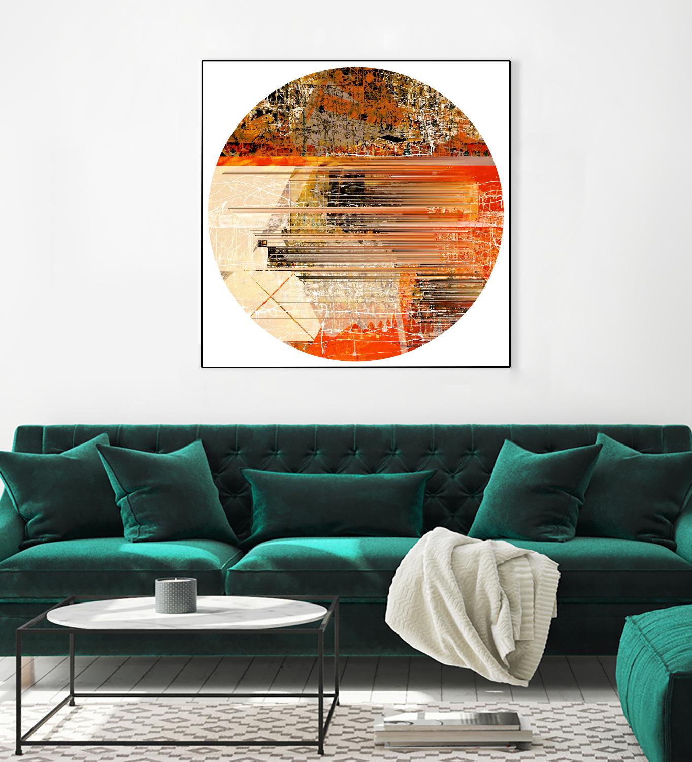 Circa V by Jean-François Dupuis on GIANT ART - yellow abstract