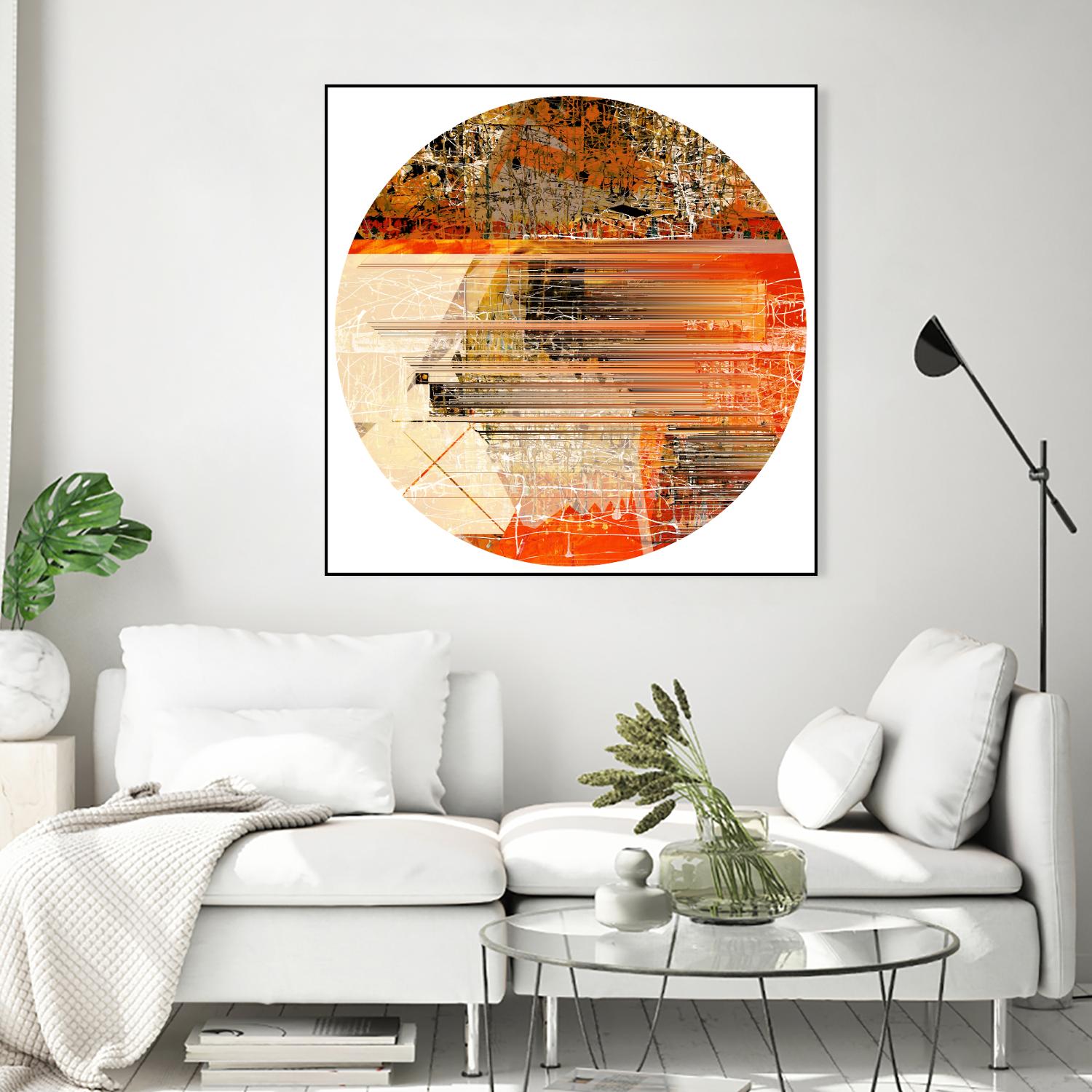 Circa V by Jean-François Dupuis on GIANT ART - yellow abstract