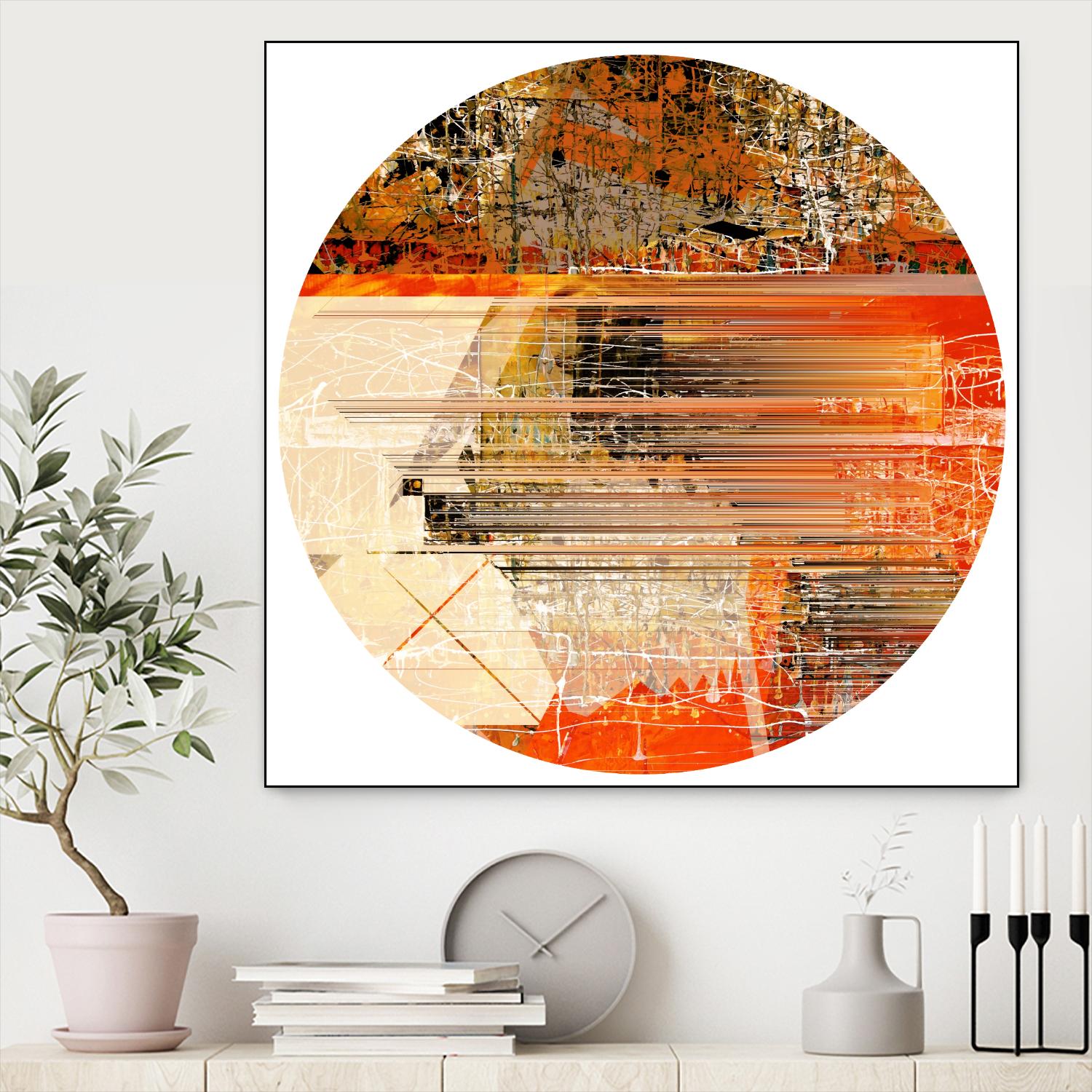 Circa V by Jean-François Dupuis on GIANT ART - yellow abstract