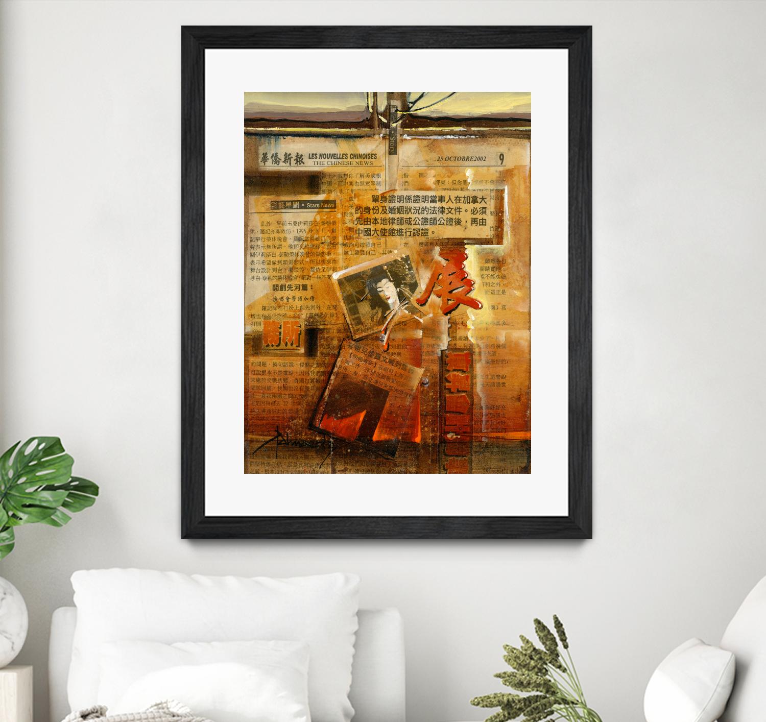 Perle d’Orient by Roland Palmaerts on GIANT ART - orange typography newspaper