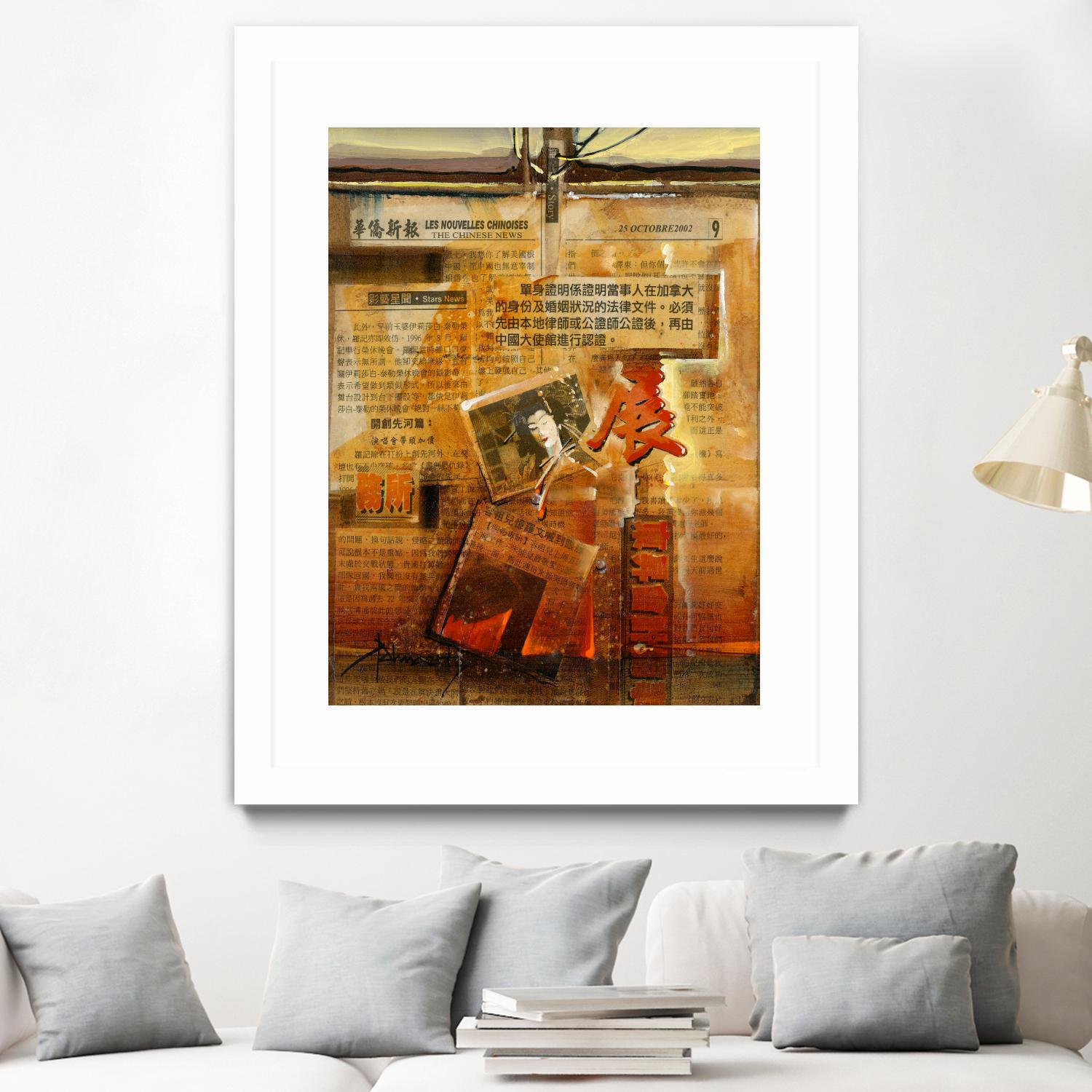 Perle d’Orient by Roland Palmaerts on GIANT ART - orange typography newspaper