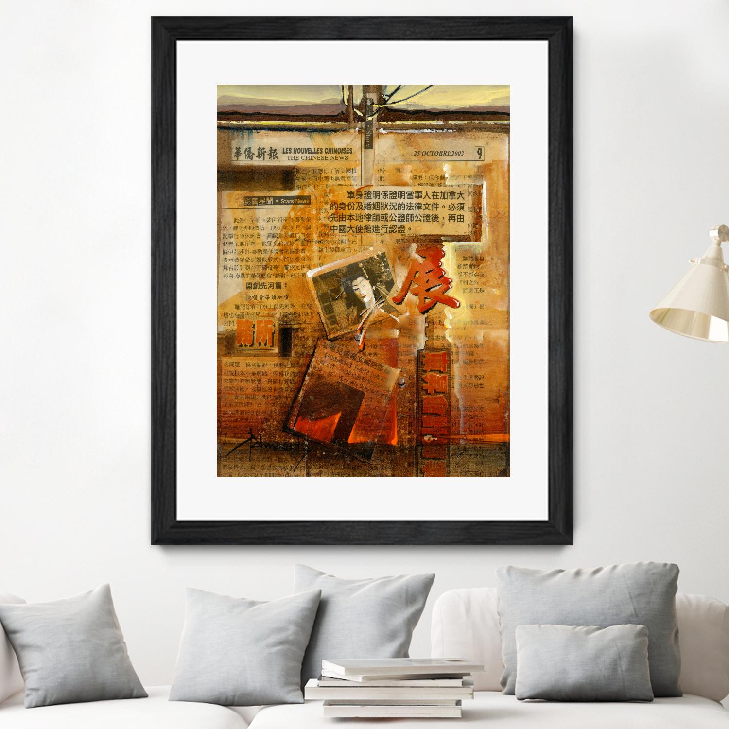 Perle d’Orient by Roland Palmaerts on GIANT ART - orange typography newspaper