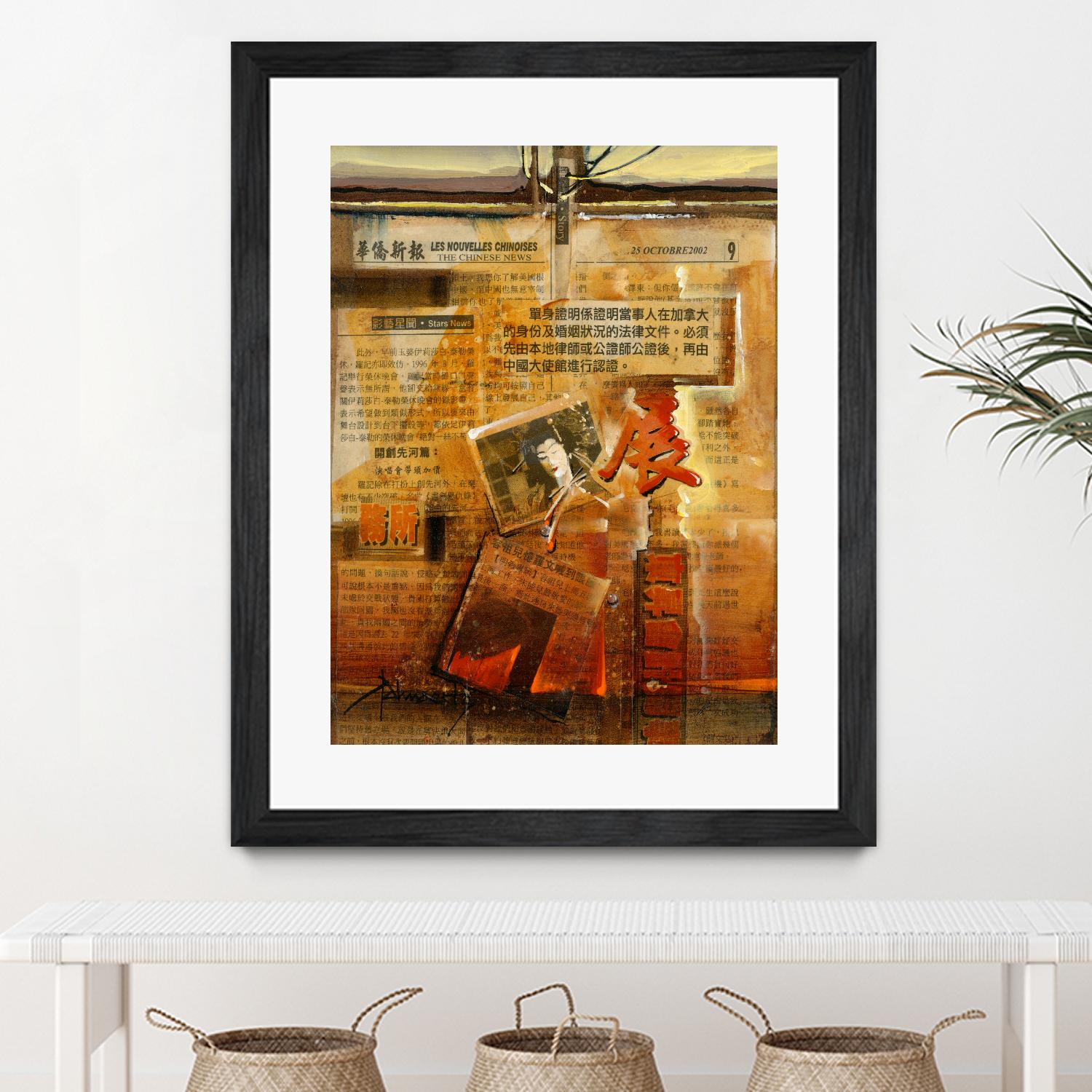 Perle d’Orient by Roland Palmaerts on GIANT ART - orange typography newspaper