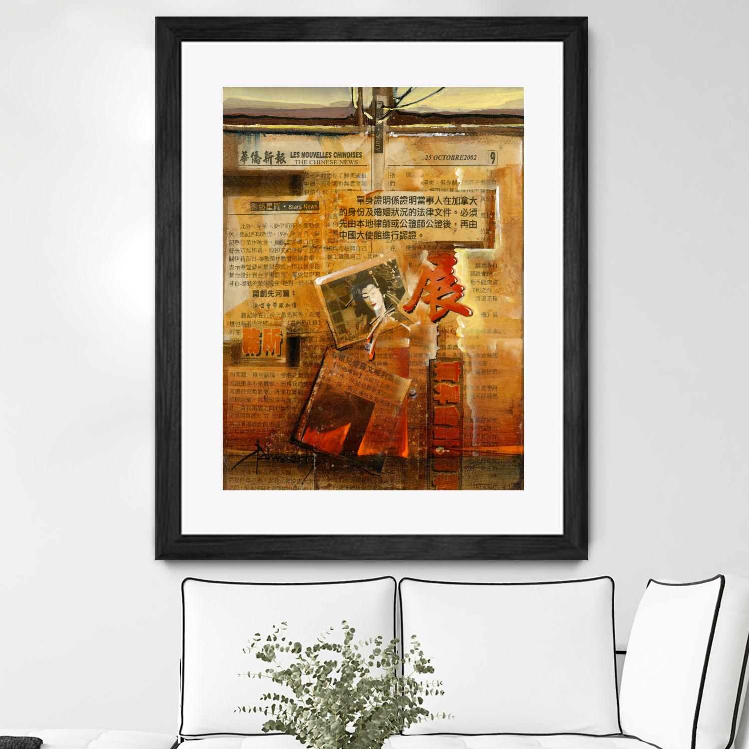 Perle d’Orient by Roland Palmaerts on GIANT ART - orange typography newspaper