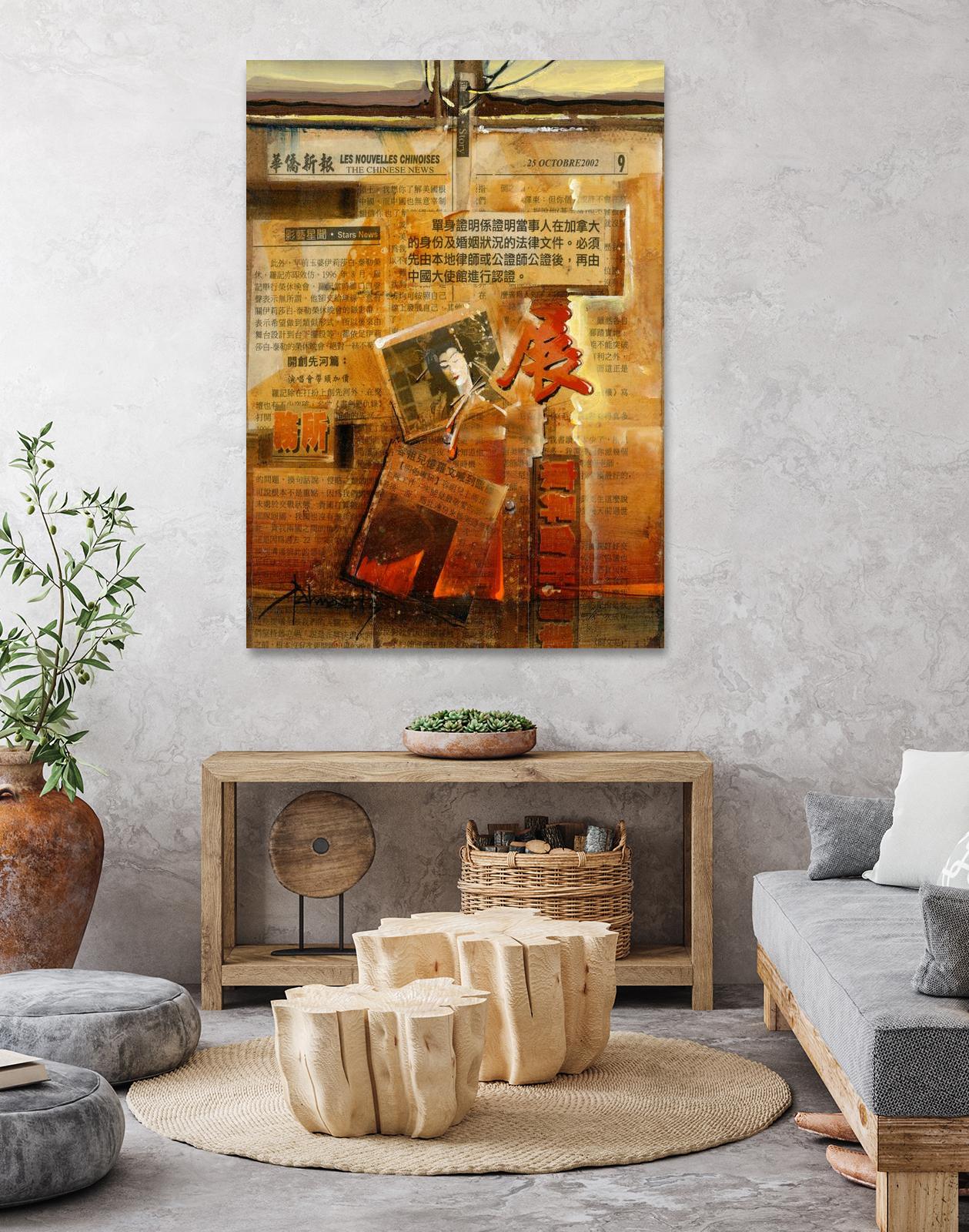 Perle d’Orient by Roland Palmaerts on GIANT ART - orange typography newspaper