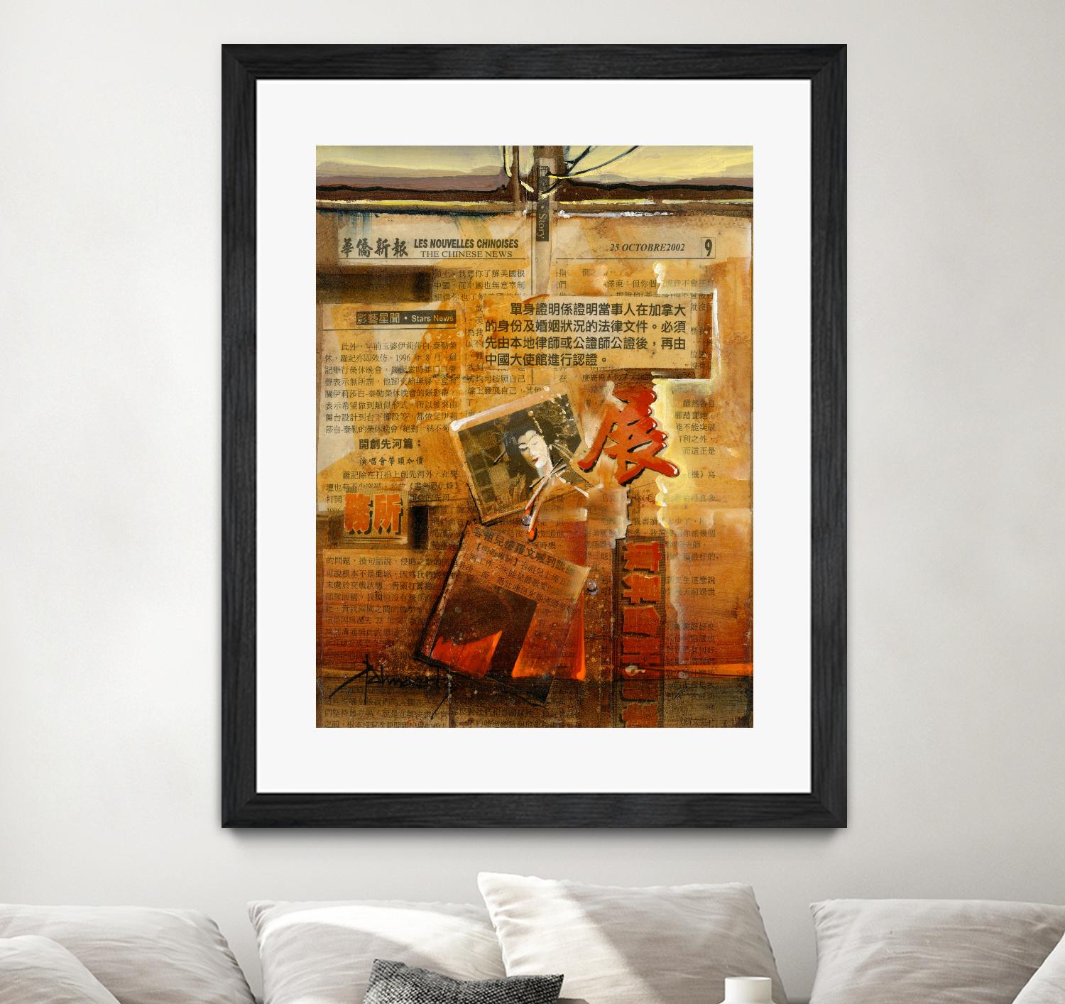 Perle d’Orient by Roland Palmaerts on GIANT ART - orange typography newspaper