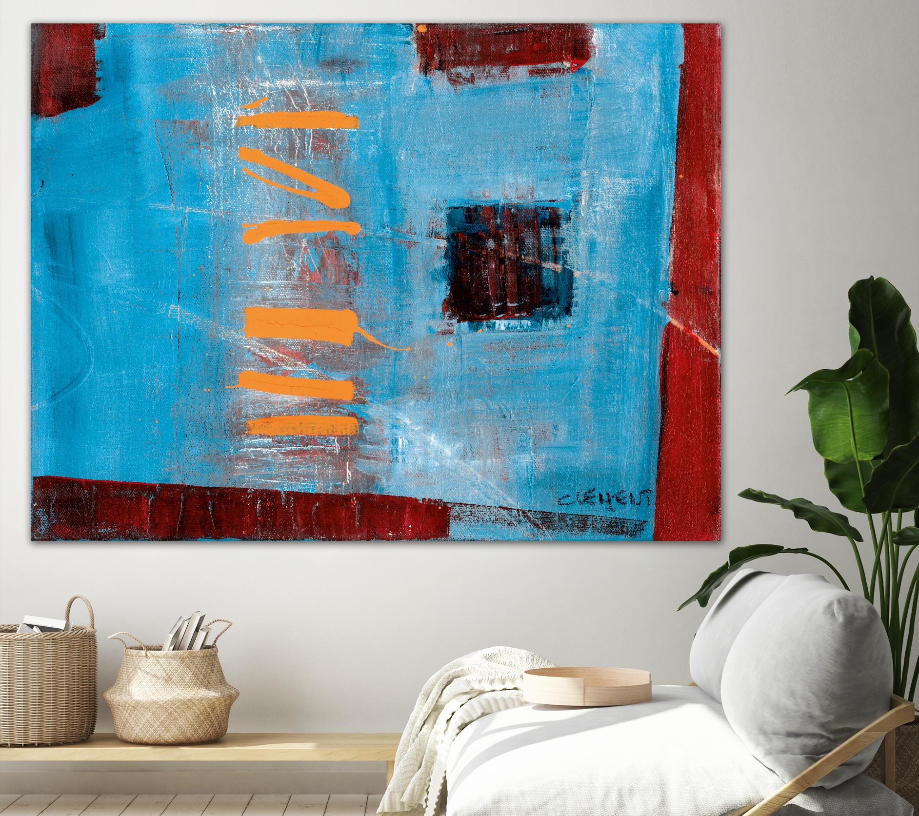 Égaiement 1 by Jacques Clement on GIANT ART - blue abstract