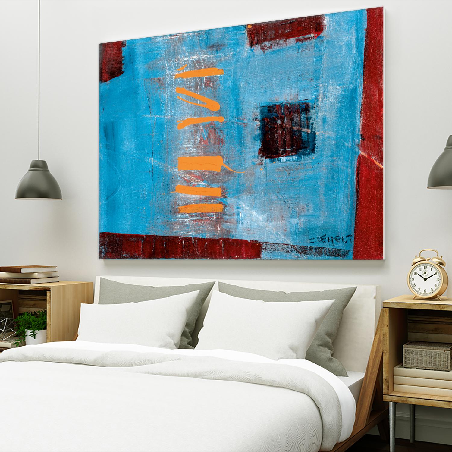 Égaiement 1 by Jacques Clement on GIANT ART - blue abstract