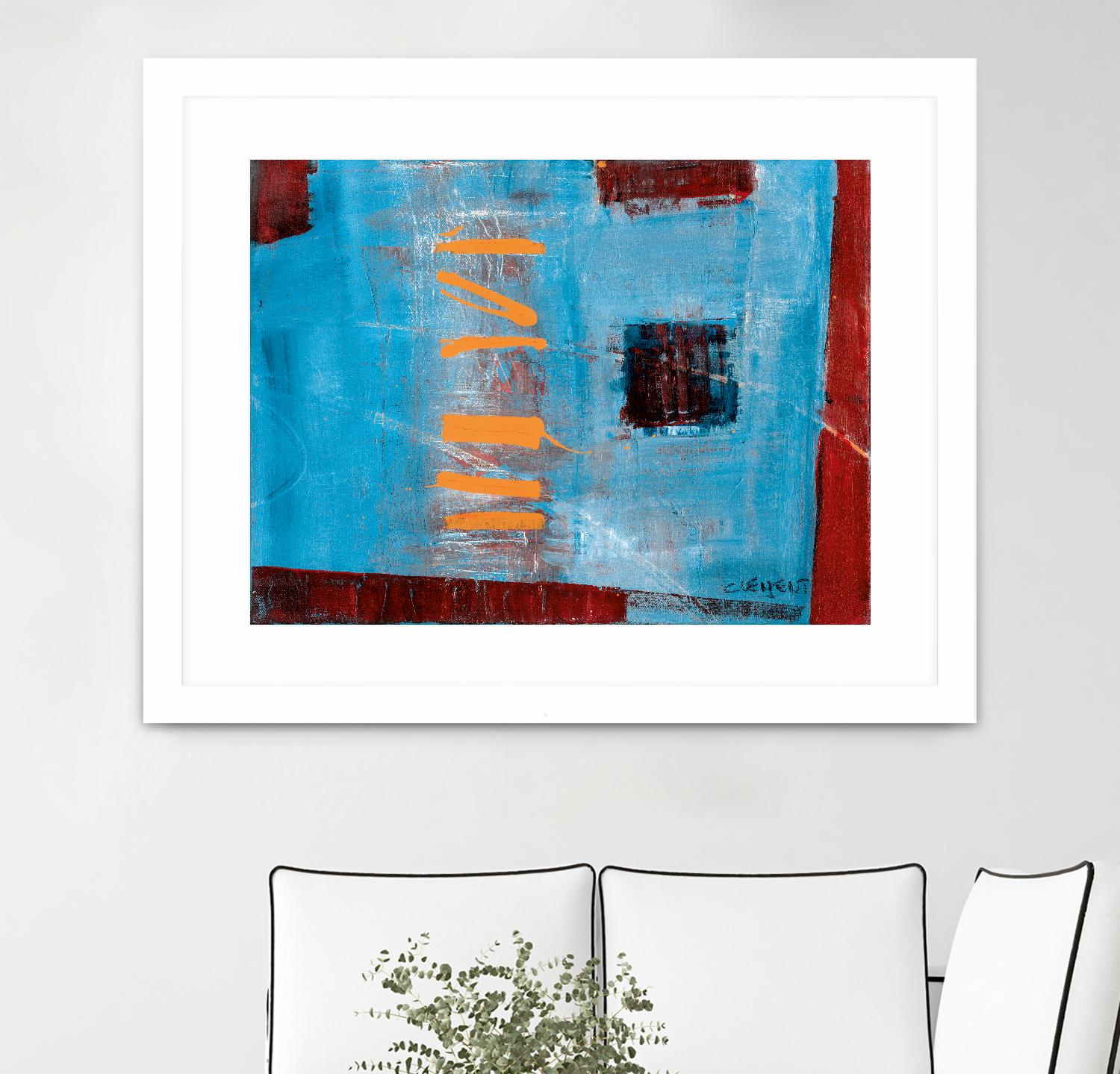 Égaiement 1 by Jacques Clement on GIANT ART - red abstract