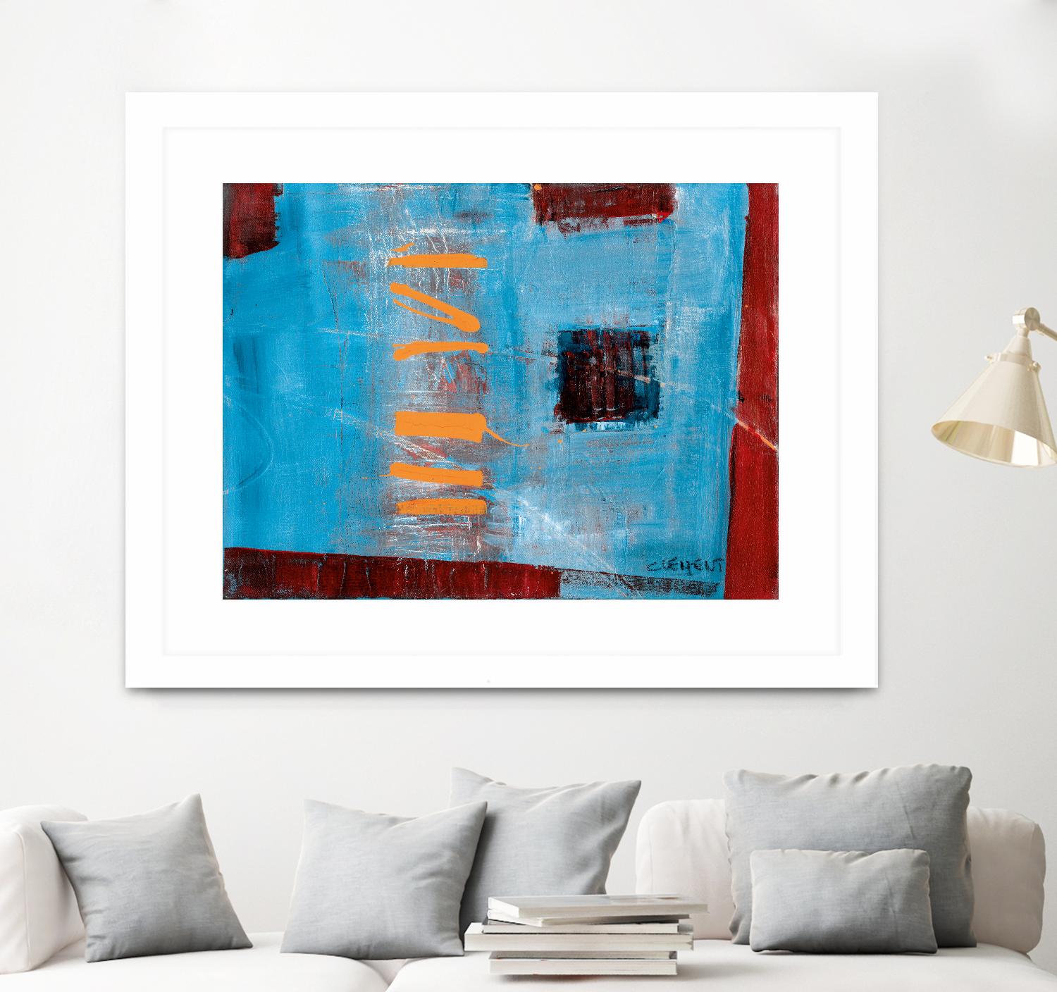 Égaiement 1 by Jacques Clement on GIANT ART - red abstract