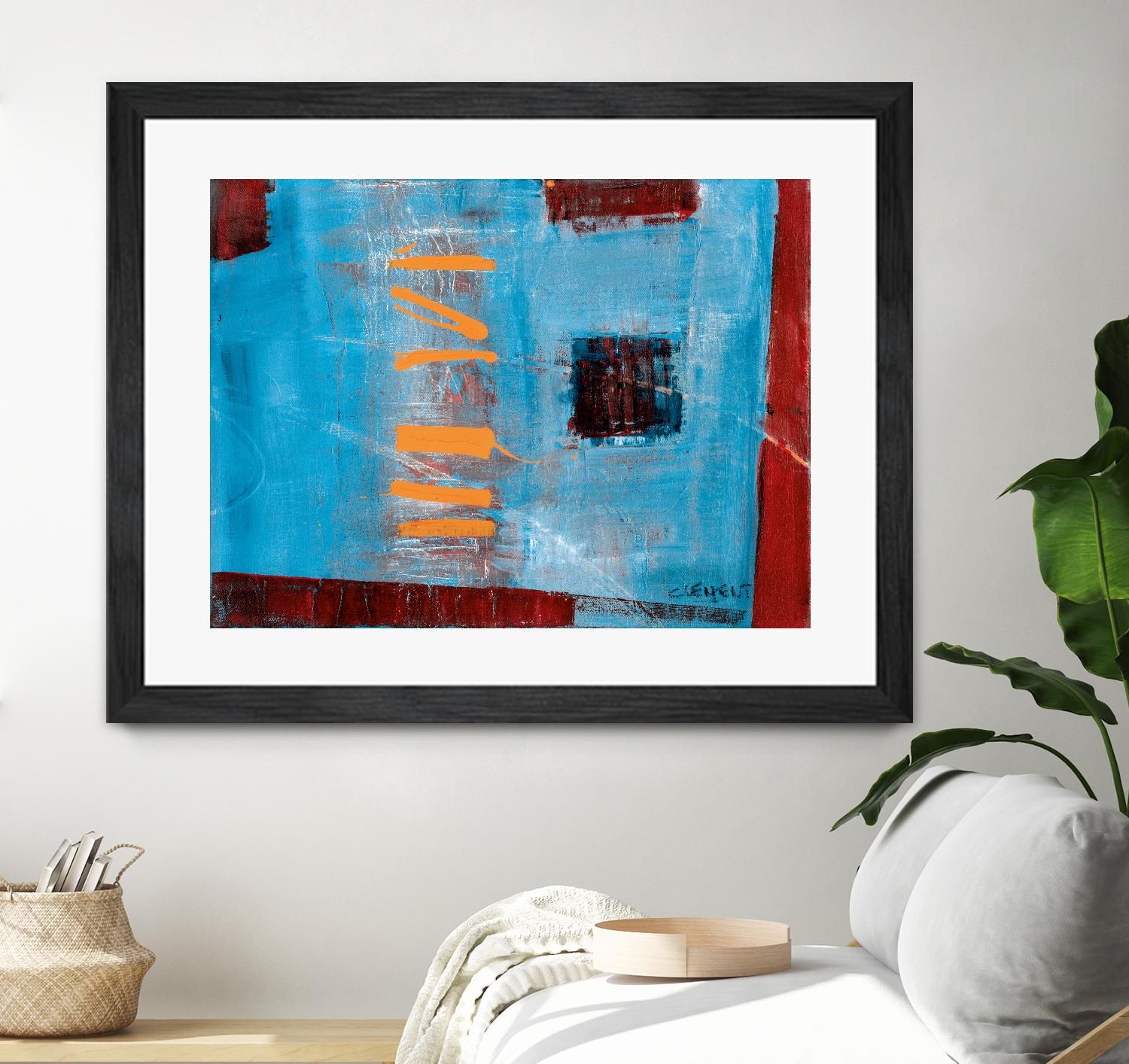 Égaiement 1 by Jacques Clement on GIANT ART - red abstract