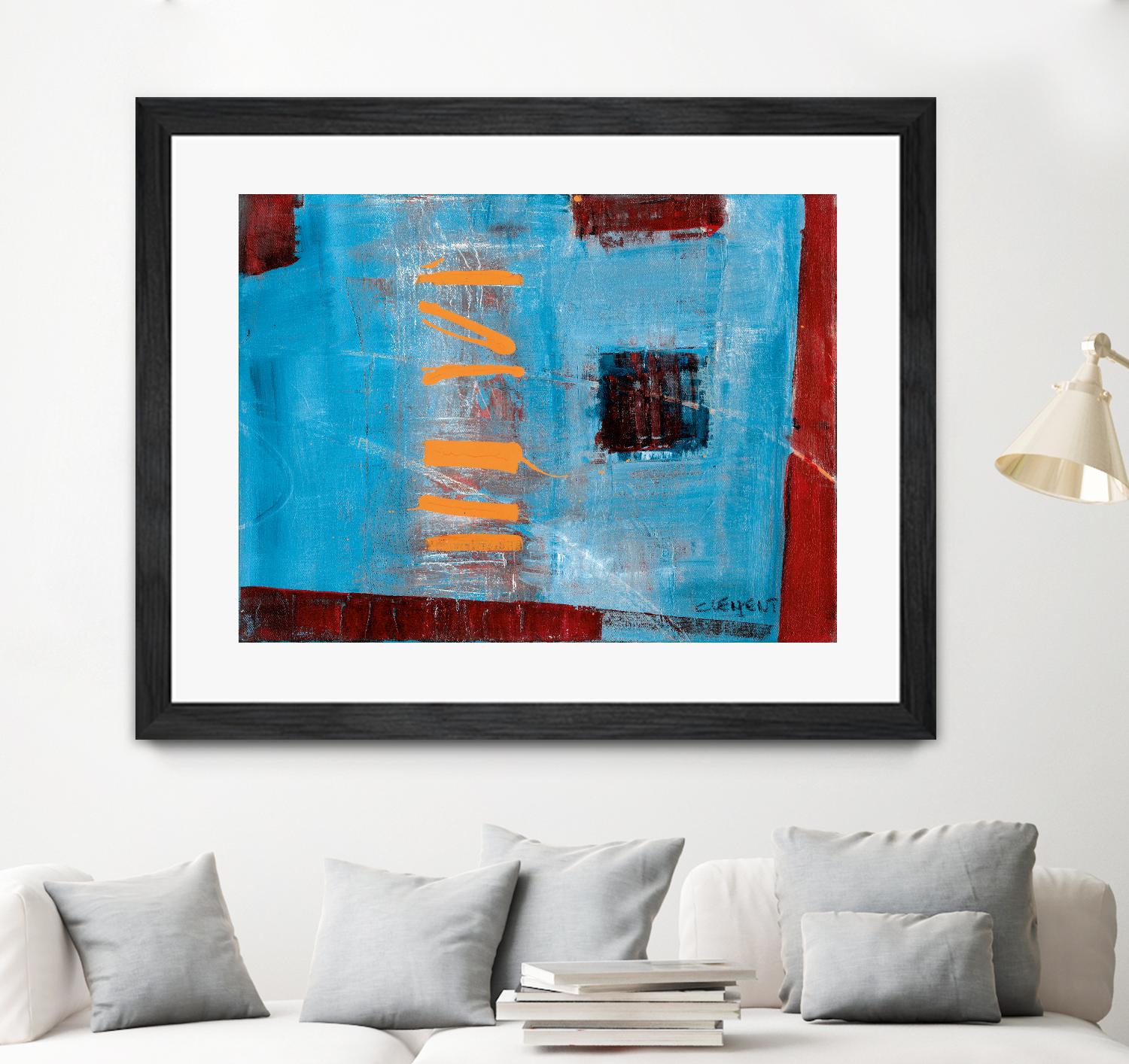 Égaiement 1 by Jacques Clement on GIANT ART - red abstract