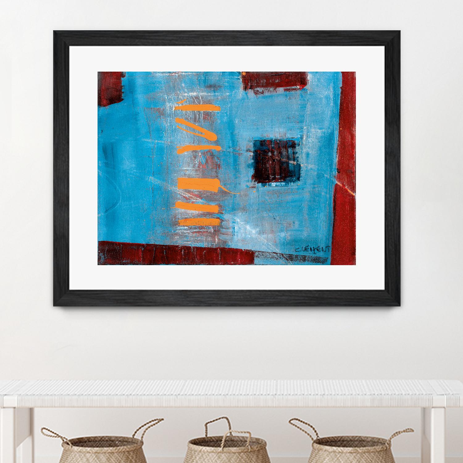 Égaiement 1 by Jacques Clement on GIANT ART - red abstract