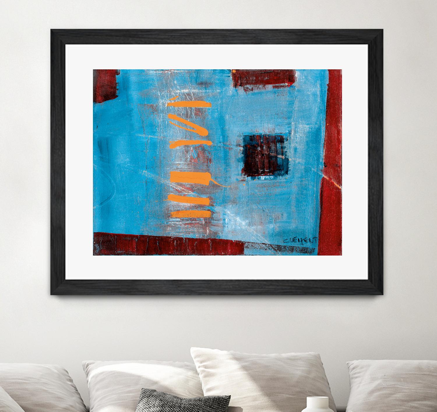 Égaiement 1 by Jacques Clement on GIANT ART - red abstract