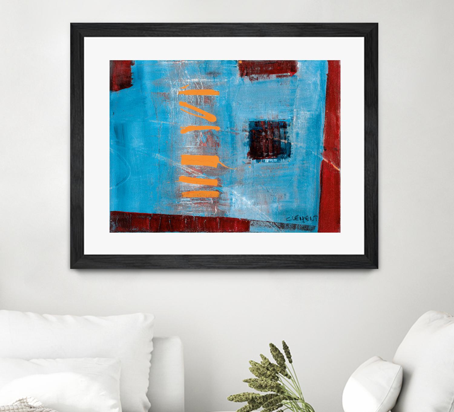 Égaiement 1 by Jacques Clement on GIANT ART - red abstract