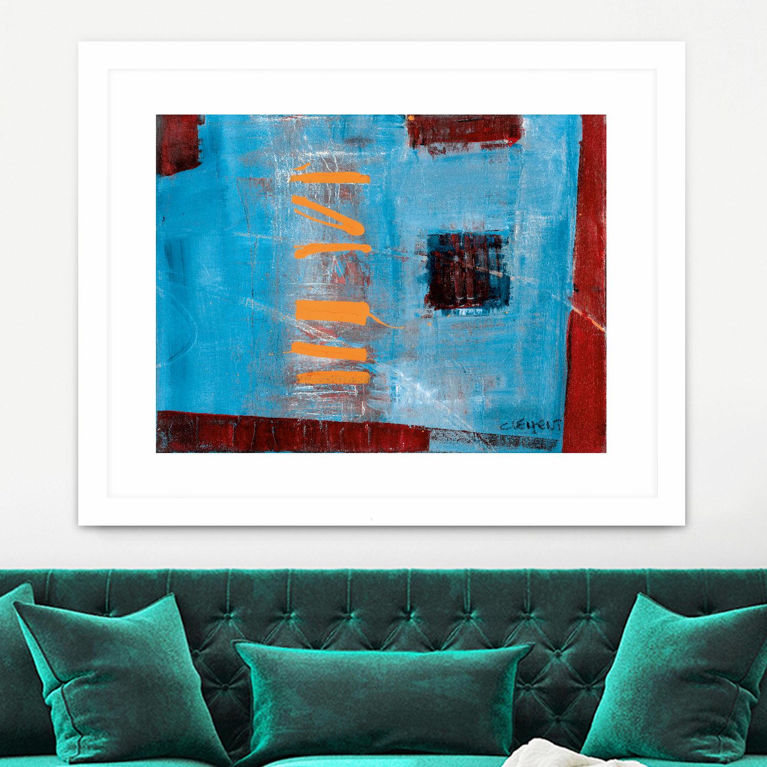 Égaiement 1 by Jacques Clement on GIANT ART - red abstract