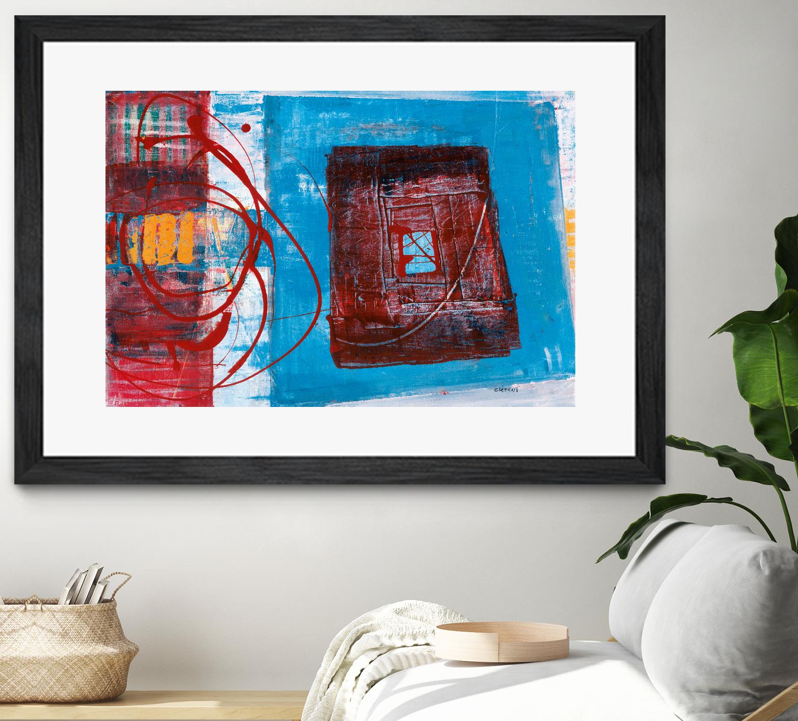 Enthousiasme by Jacques Clement on GIANT ART - red abstract