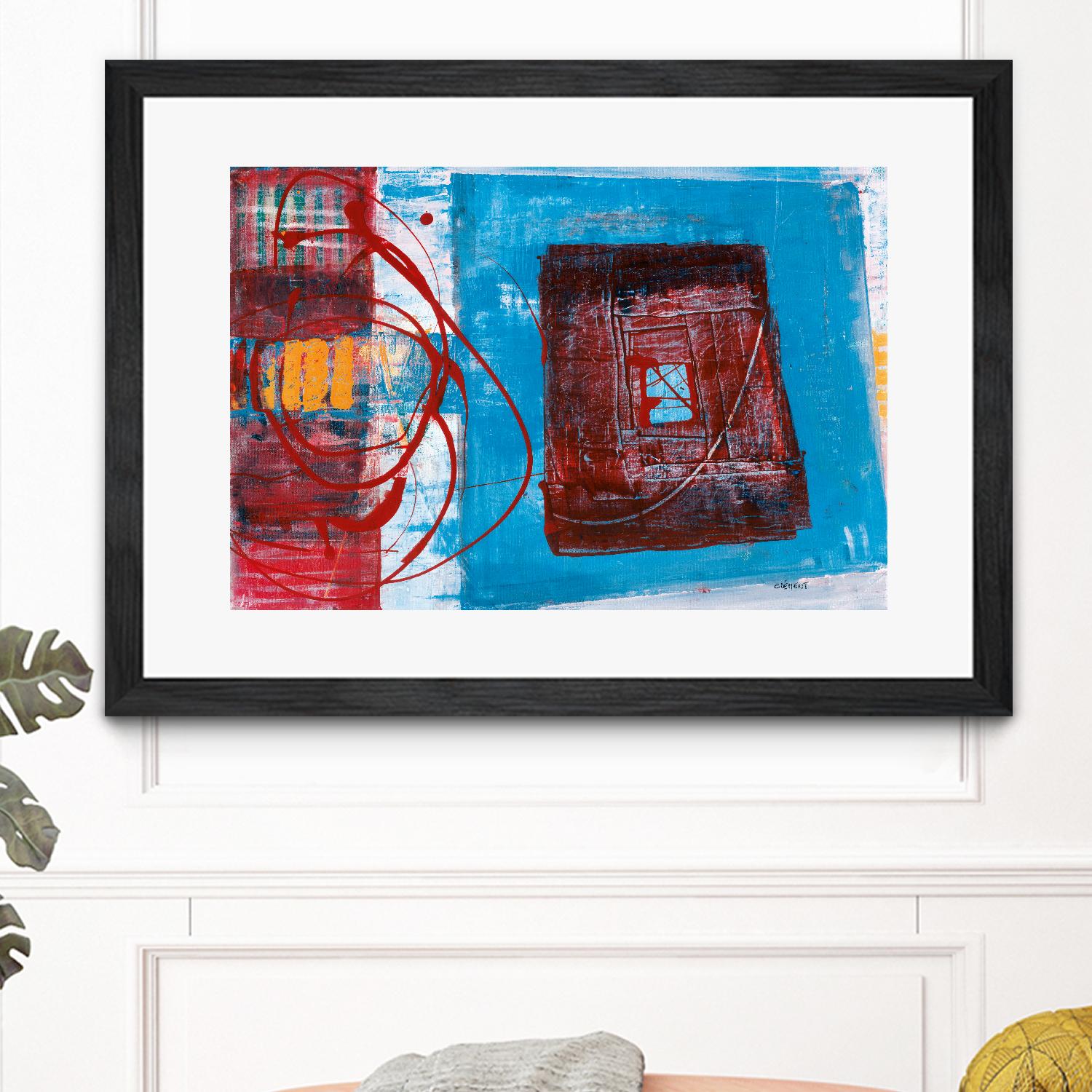 Enthousiasme by Jacques Clement on GIANT ART - red abstract