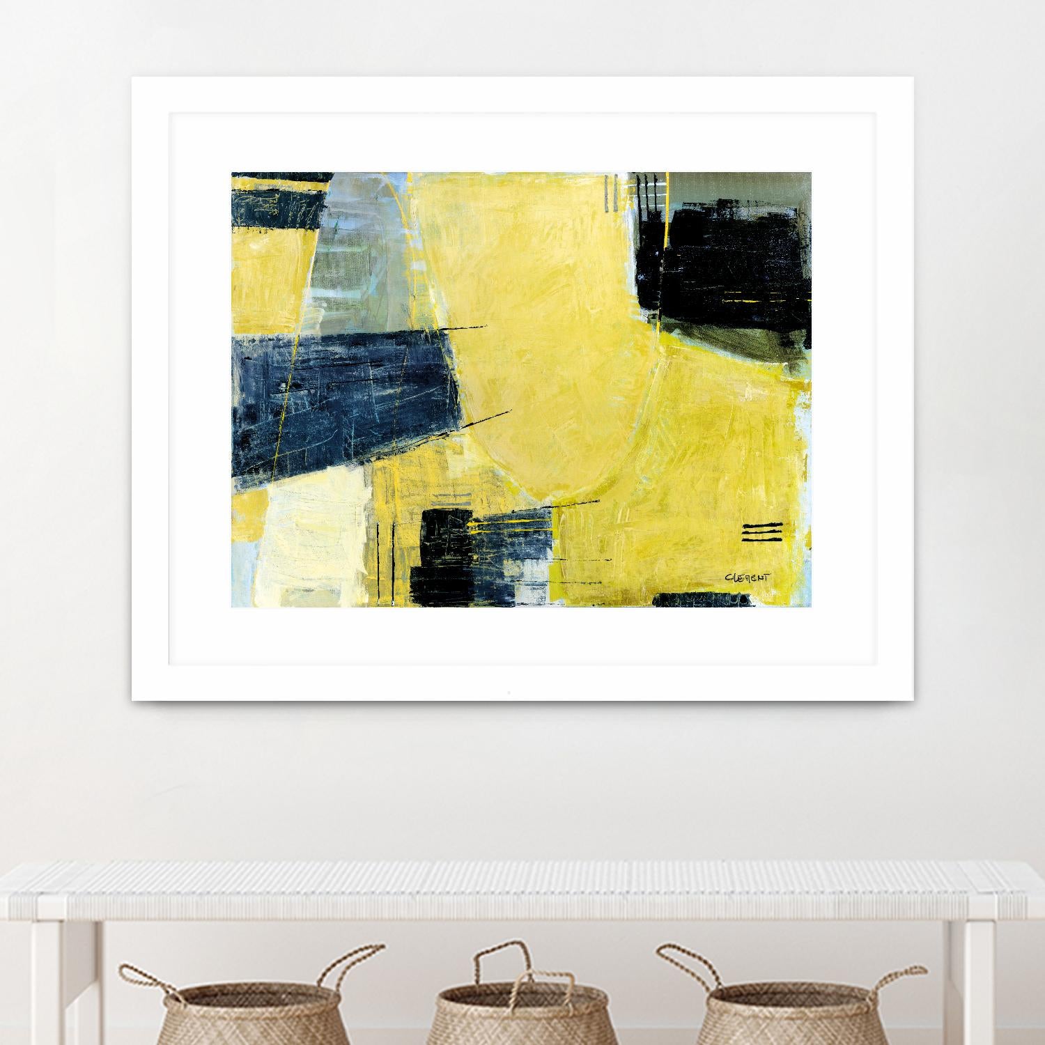 Séduction by Jacques Clement on GIANT ART - blue abstract artiste québécois