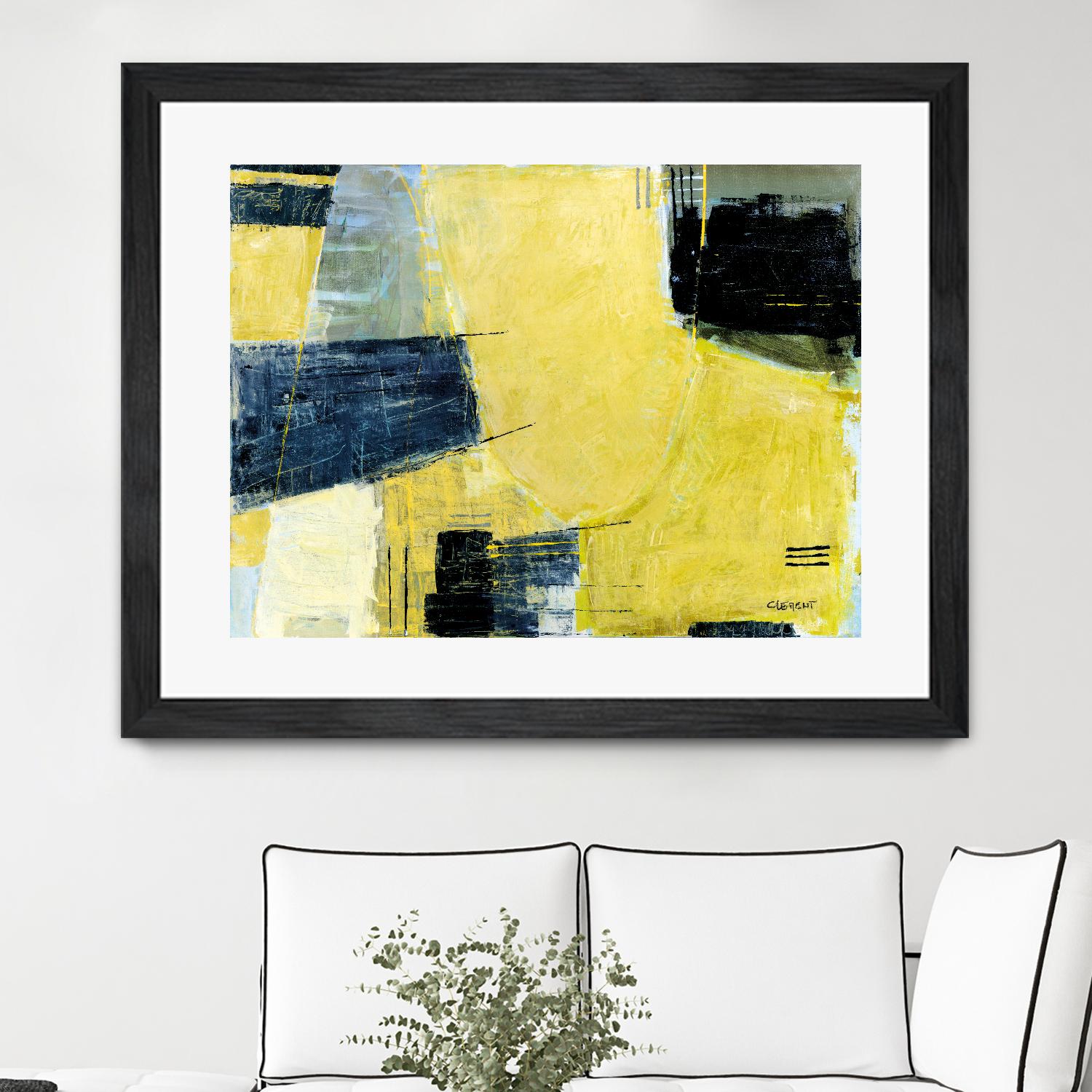 Séduction by Jacques Clement on GIANT ART - blue abstract artiste québécois