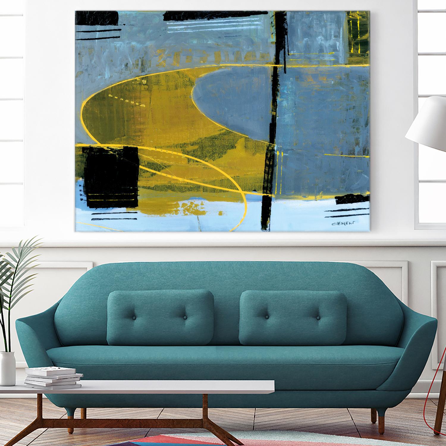 Exultation by Jacques Clement on GIANT ART - yellow abstract