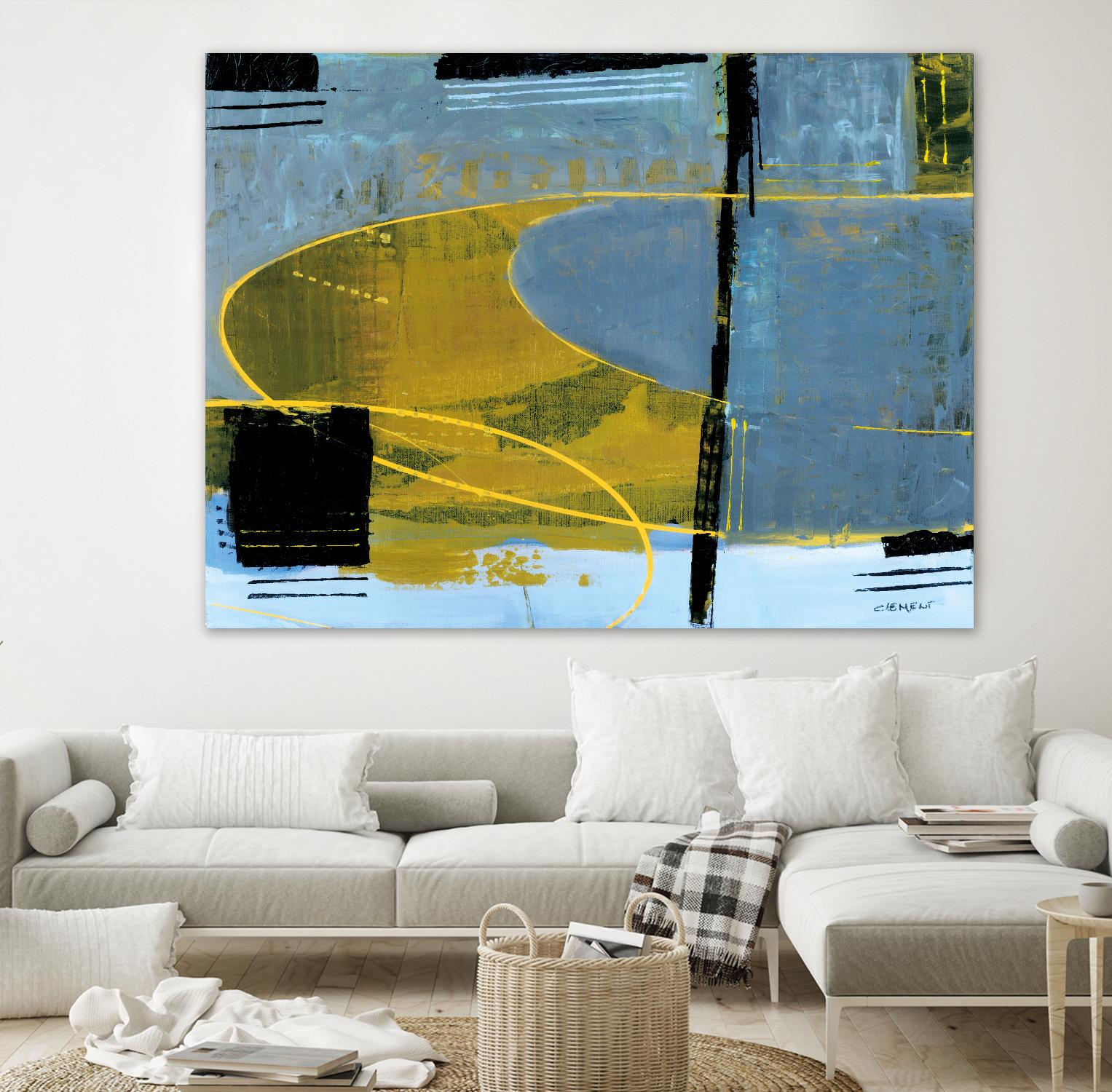 Exultation by Jacques Clement on GIANT ART - yellow abstract