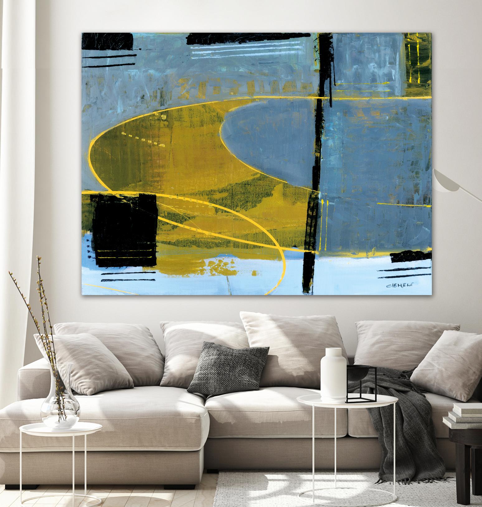 Exultation by Jacques Clement on GIANT ART - yellow abstract