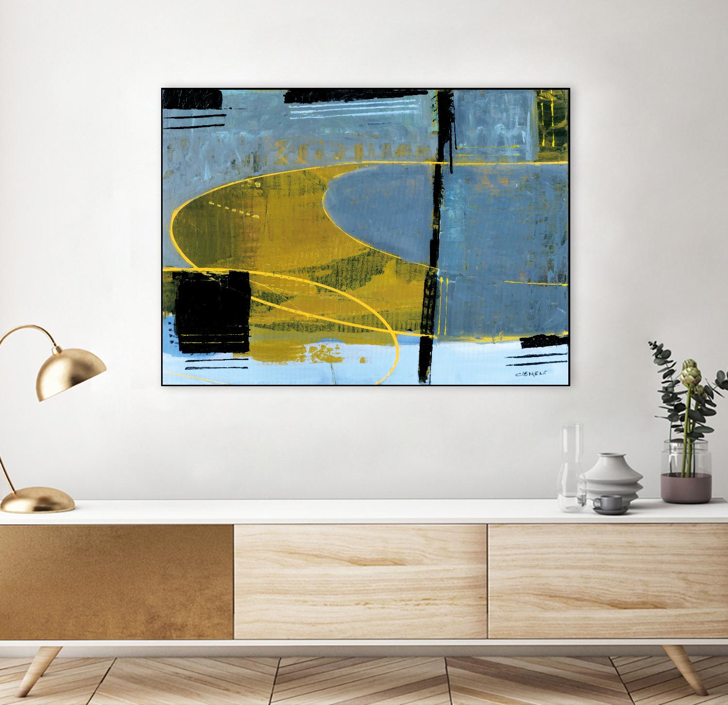 Exultation by Jacques Clement on GIANT ART - yellow abstract